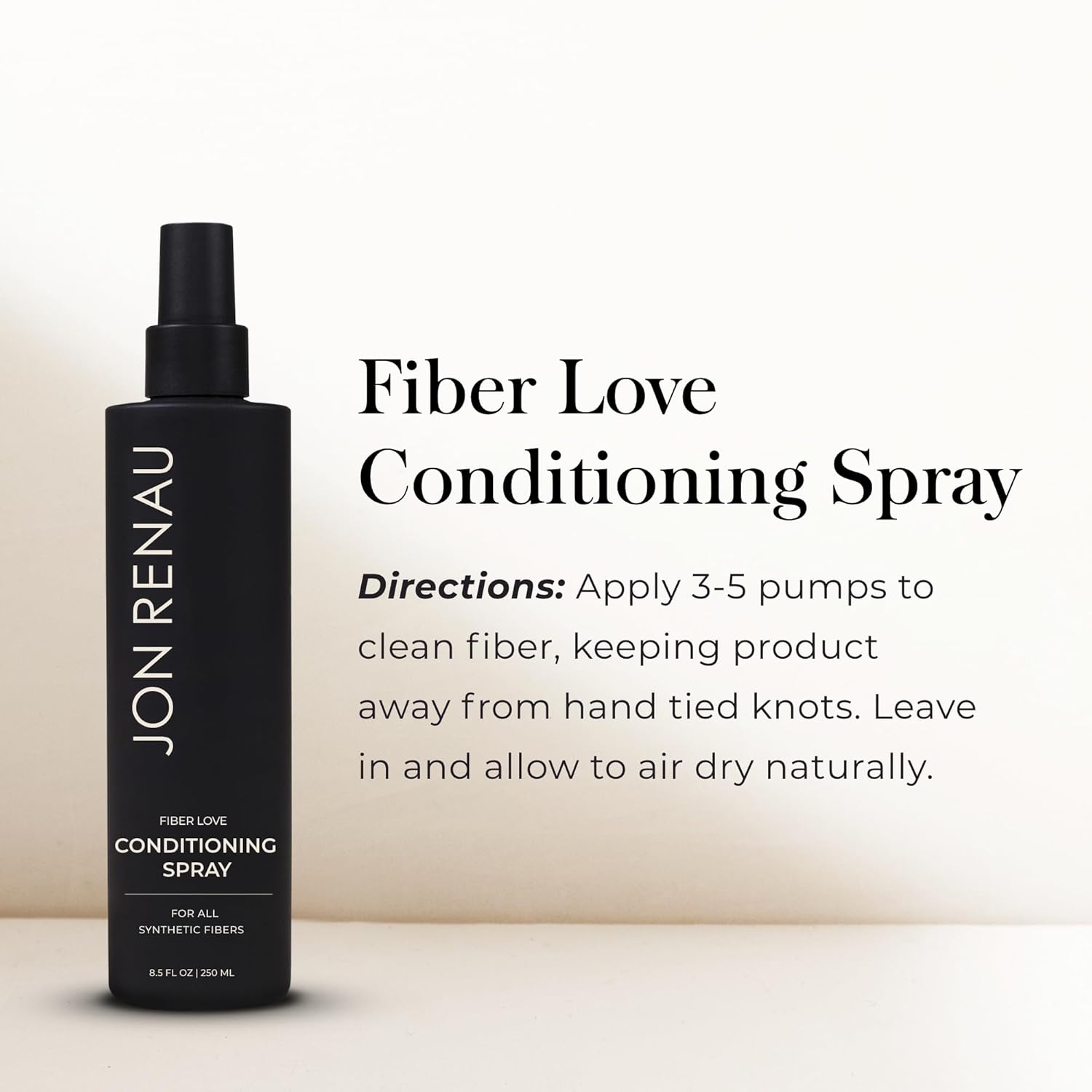 Jon Renau Fiber Love Synthetic Conditioning Spray, Leave In Conditioner for Wigs & Hair Extensions, Detangler Spray for Synthetic Hair, Paraben and Sulfate Free Wig Care, 8.5 oz - Image 4