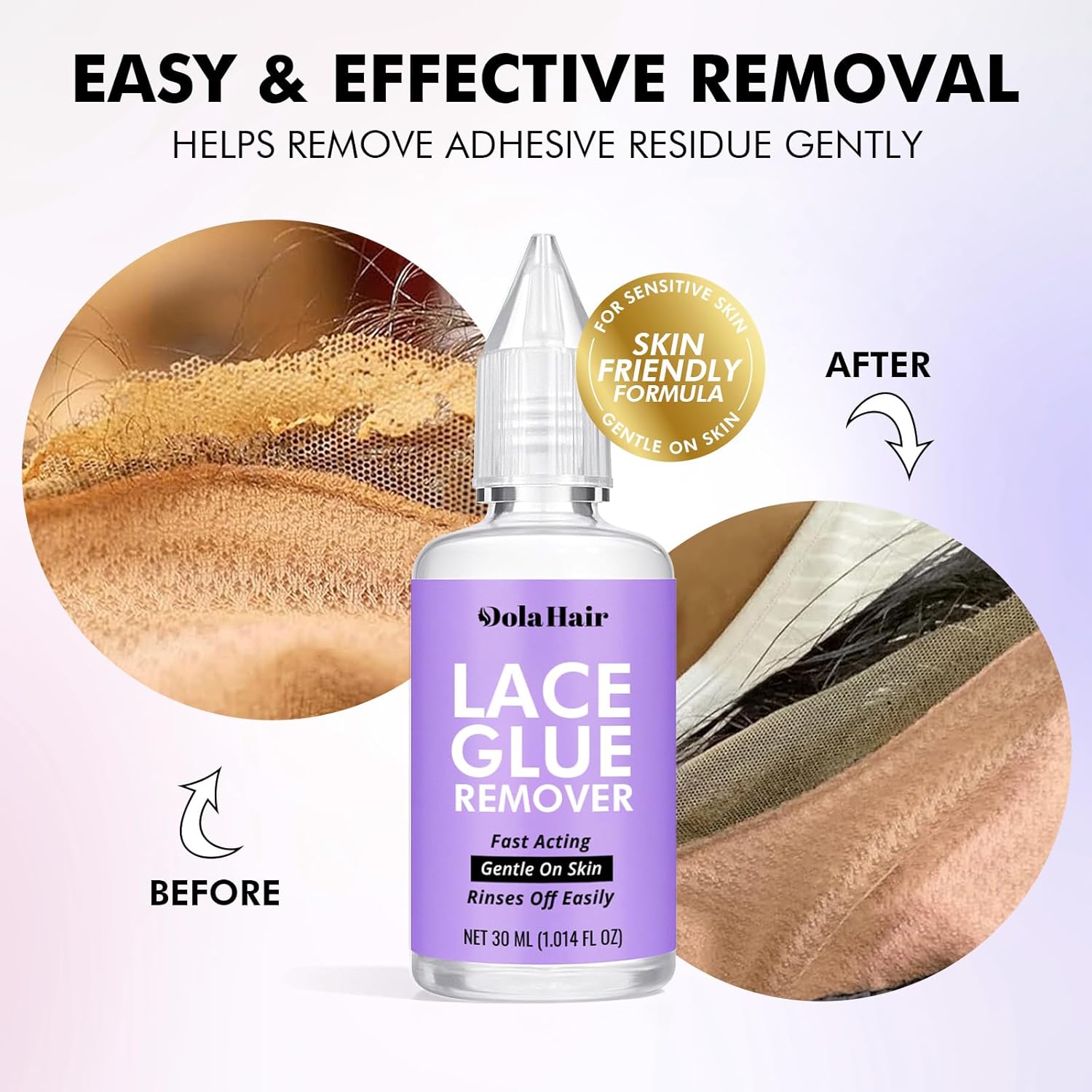 Dolahair Lace Wig Glue Kit - Waterproof Lace Front Adhesive for Wigs (Glue Kit-3pcs) - Image 8