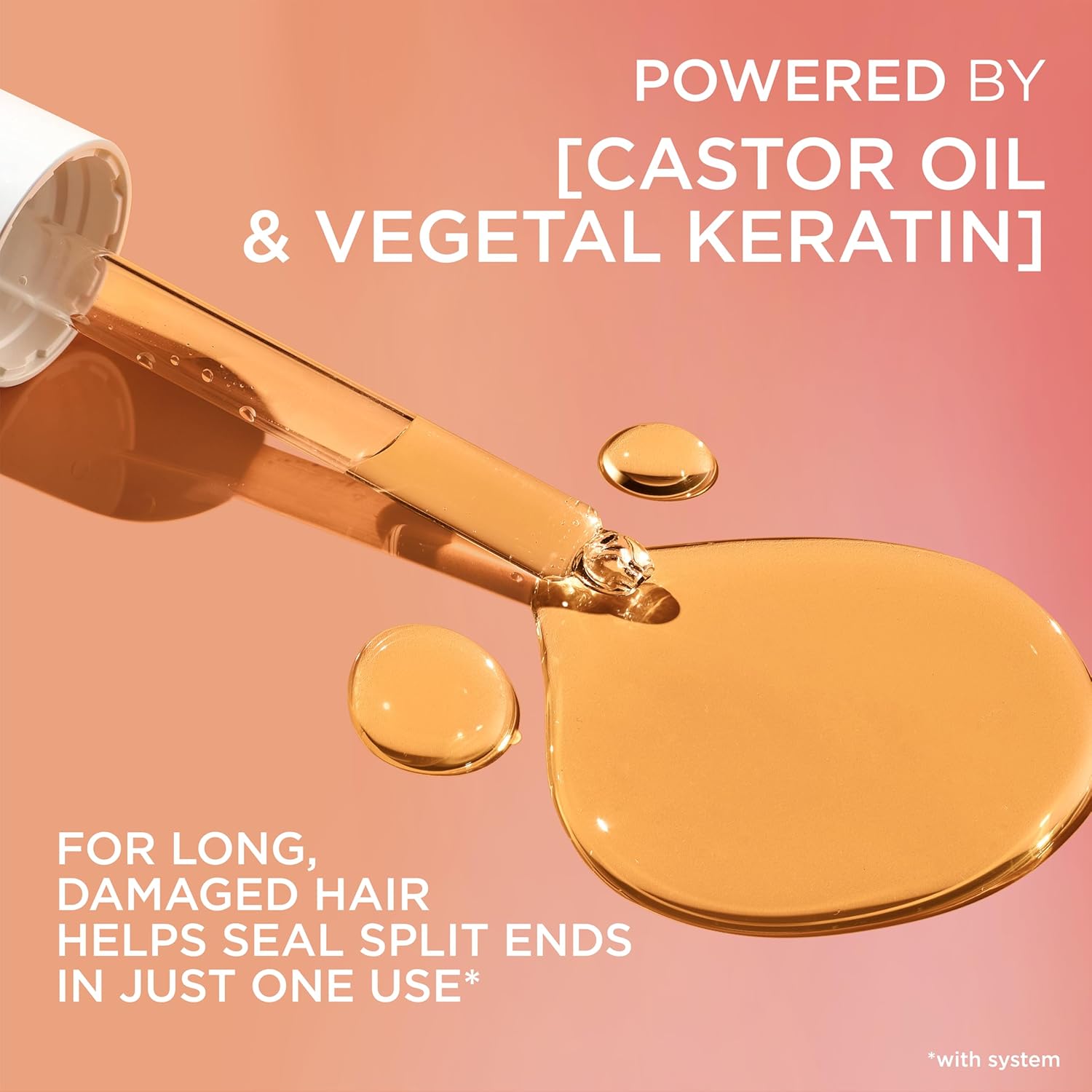 L'Oreal Paris Elvive Dream Lengths Super Detangling Conditioner With Fine Castor Oil and Vitamins B3 and B5 for Long, Damaged Hair, Instantly Detangles To Reduce Breakage With System, 28 Fl Ounce - Image 3
