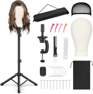 Relx Reinforced Wig Stand with Mann...