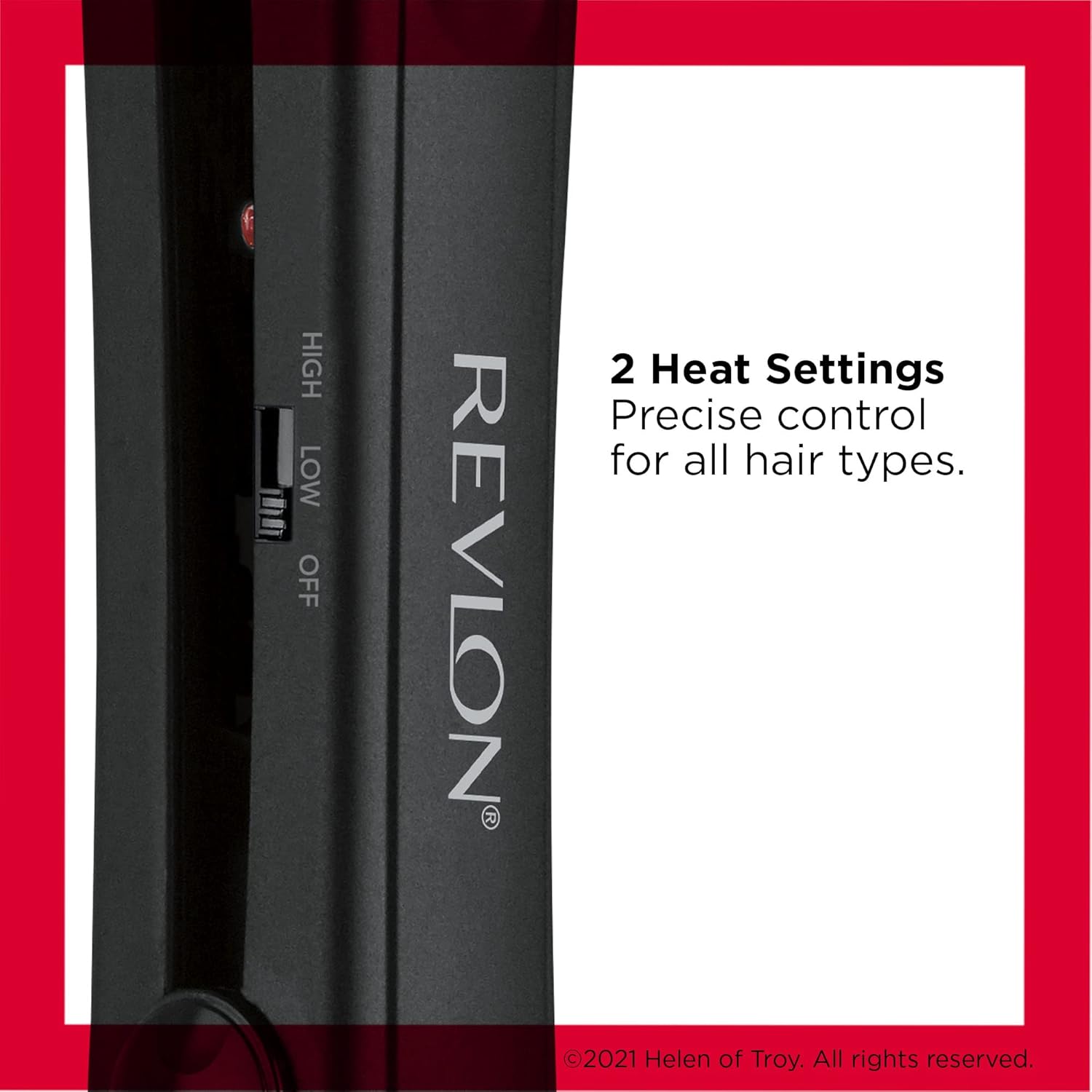 Revlon Smooth and Straight Ceramic Flat Iron | Fast Results, Smooth Styles (1 in) - Image 3