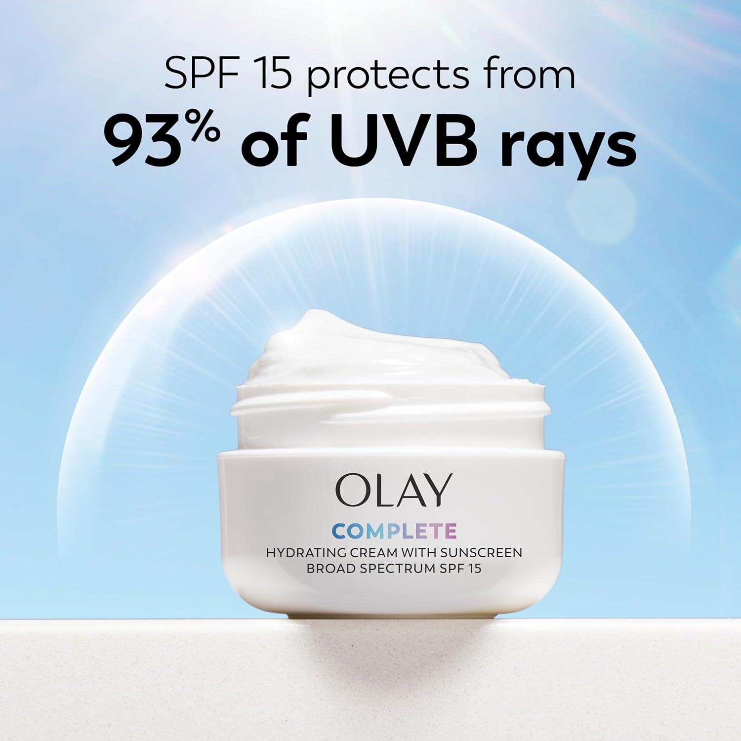 Olay Face Moisturizer Complete All Day UV Moisture Cream with Sunscreen SPF 15, Normal Skin, 2 Fl Oz (Pack of 3) - Image 6