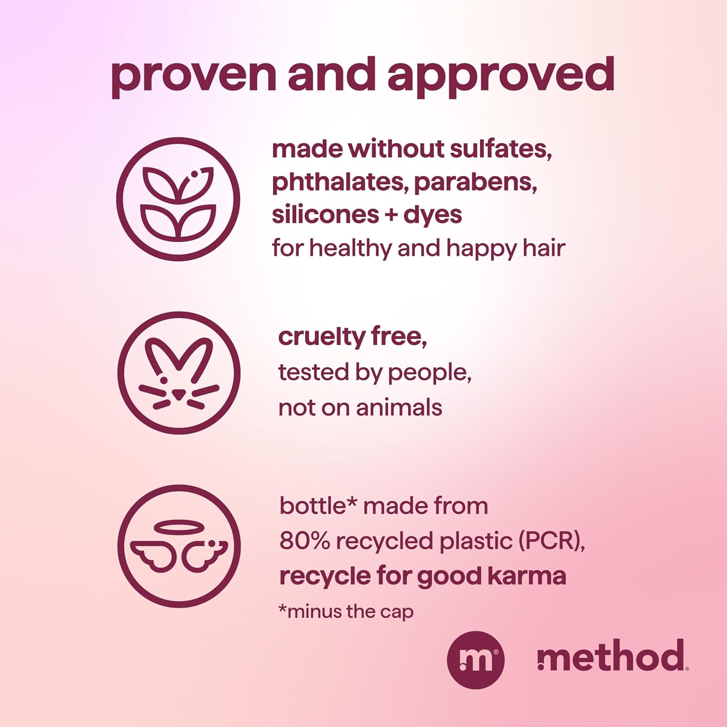 Method Pure Peace Volumizing Shampoo - For Thicker, Fuller and Visibly Hydrated Hair - Sulfate Free and Safe for Color-Treated Hair - 14 oz - Image 6