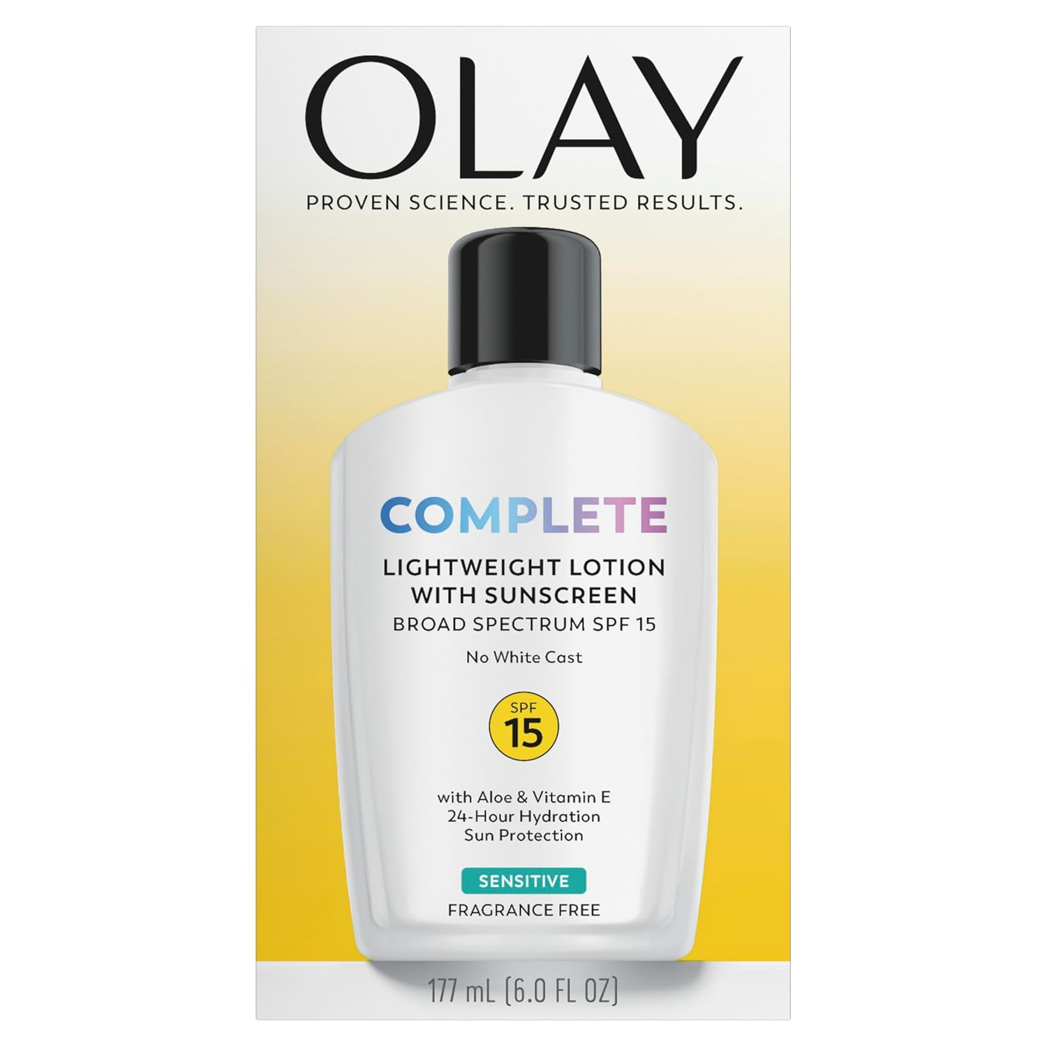 Olay Complete Lotion Moisturizer with SPF 15 Sensitive, 6.0 oz each, 2-pack - Image 13
