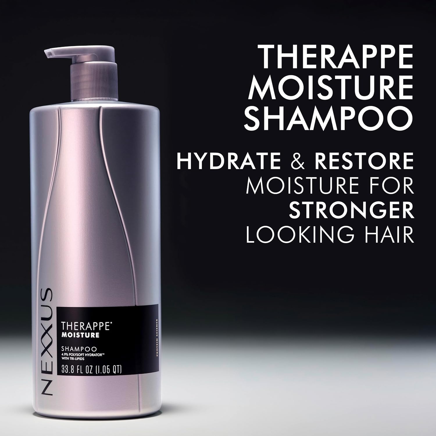 Nexxus Therapee Shampoo for Ultimate Moisture for Dry Hair Powered by POLYSOFT HYDRATOR Technology with Tri-lipids 33.8 oz - Image 6