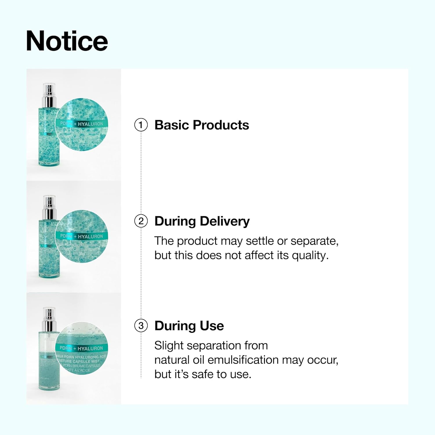 Anua PDRN Collagen Glow Facial Serum Spray, Hydrating Face Mist, Hyaluronic Acid, dewy glass finish, All Skin Types, Instant Plumping Hydration, Firming Care, Korean Skincare, 3.38 fl oz - Image 13