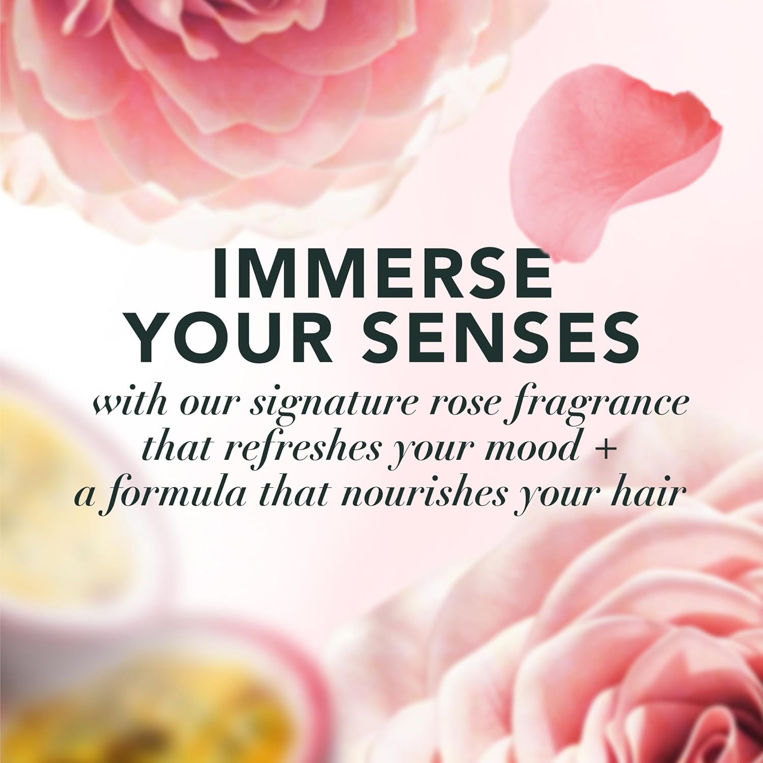 Herbal Essences Conditioner, Rose Hips + Passionfruit - Smooth Collection, Shiny Hair with Vitamin E & Jojoba, Safe for Color Treated Hair, Floral Scent, Cruelty-Free, Dermatologist-Tested, 29.2 Fl Oz - Image 3
