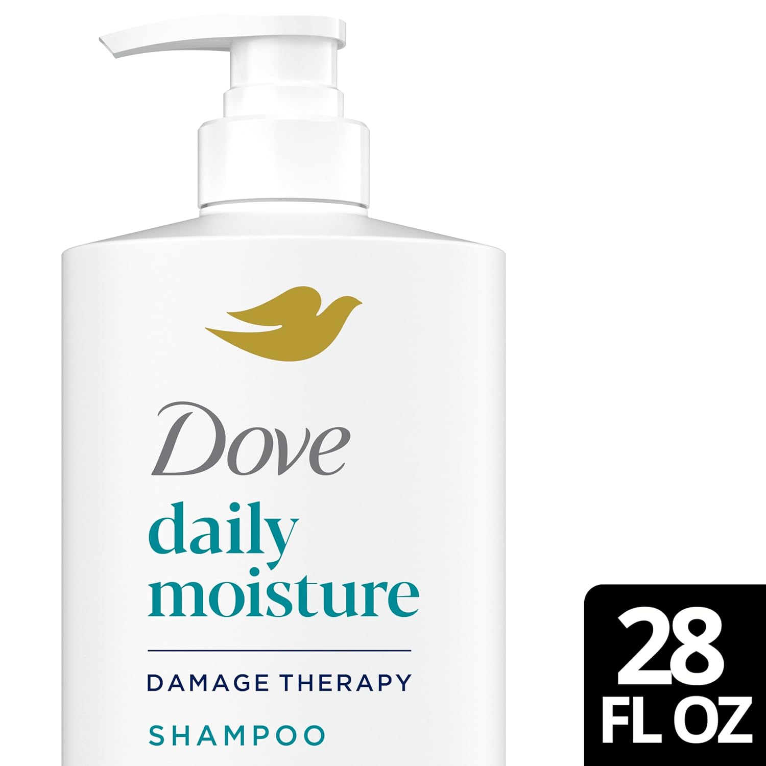 Dove Damage Therapy Shampoo Daily Moisture for Dry Hair with Bio-Protein Care Technology and Hyaluronic Serum 28 Fl Oz - Image 5