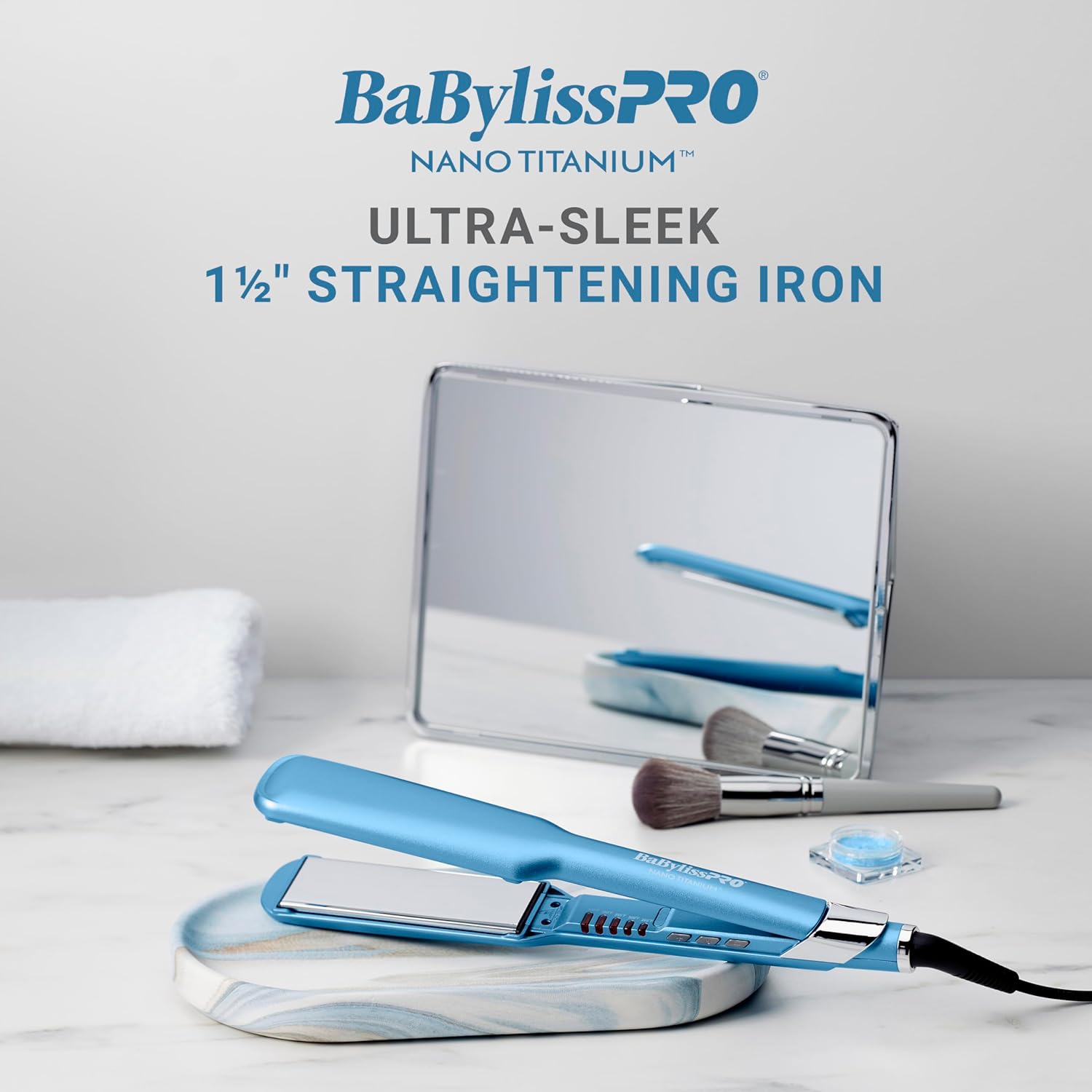 BabylissPRO Nano Titanium Ultra-Sleek Hair Straightener, Flat Iron for All Hair Types - Image 5