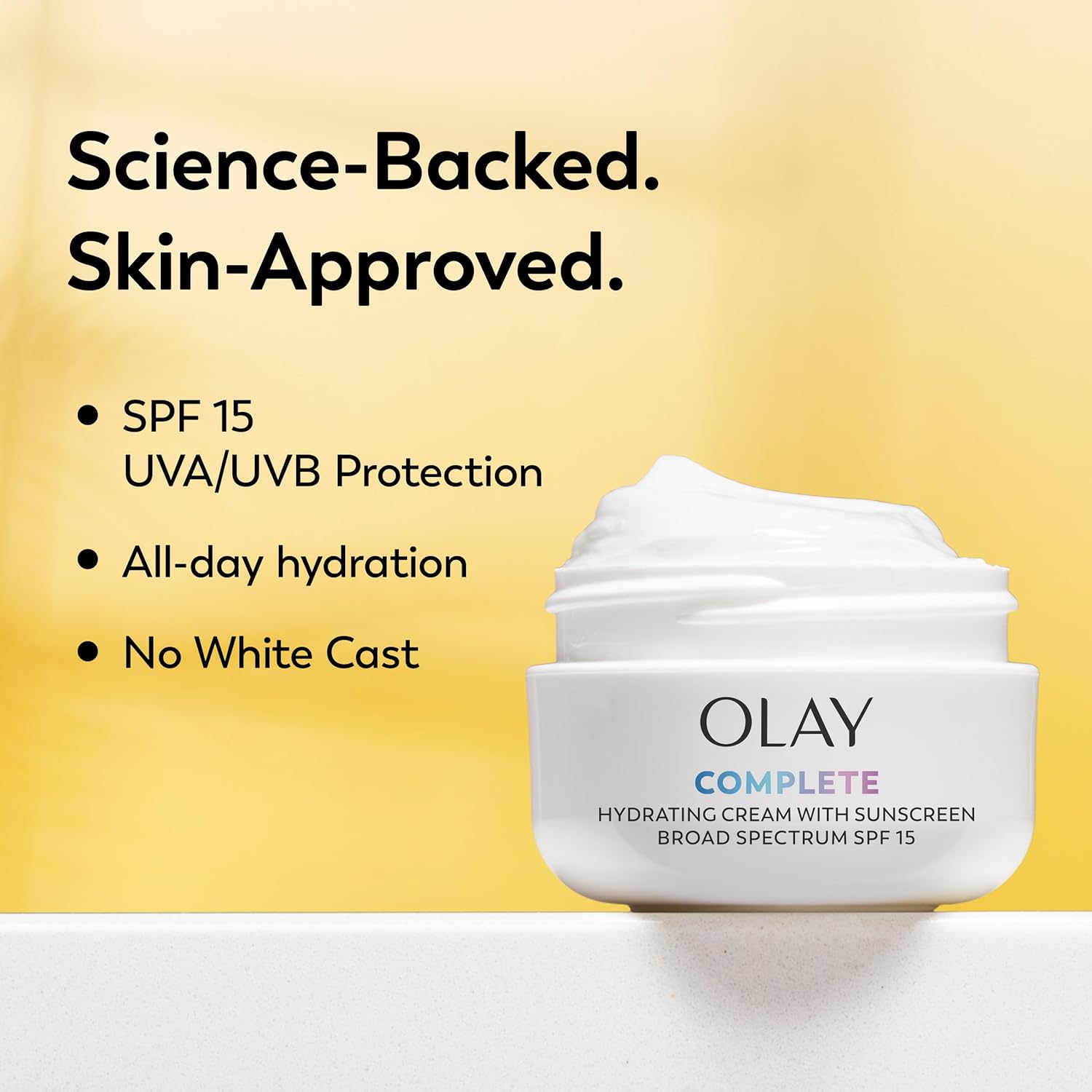 Olay Face Moisturizer Complete All Day UV Moisture Cream with Sunscreen SPF 15, Normal Skin, 2 Fl Oz (Pack of 3) - Image 3