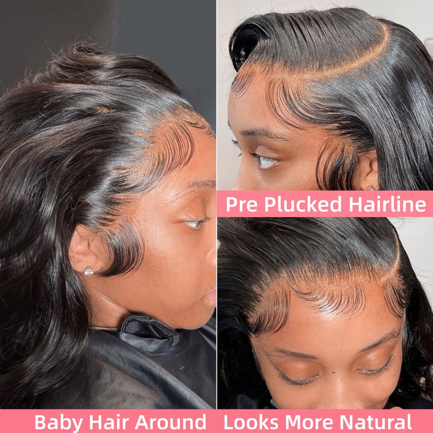 30Inch 13X6 Lace Front Wigs Human Hair Body Wave 200% Density HD Transparent Lace Frontal Wigs Body Wave Pre Plucked Glueless Wigs Human Hair for Women With Baby Hair - Image 4