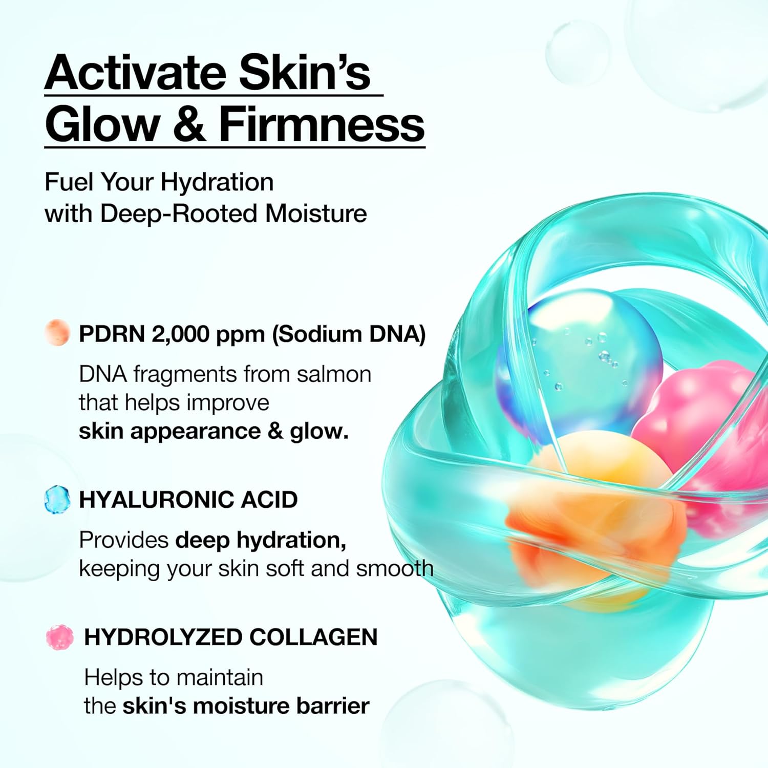 Anua PDRN Collagen Glow Facial Serum Spray, Hydrating Face Mist, Hyaluronic Acid, dewy glass finish, All Skin Types, Instant Plumping Hydration, Firming Care, Korean Skincare, 3.38 fl oz - Image 5