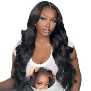 bunGiol 5×5 Glueless Wigs Huma...