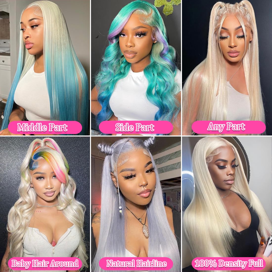 LETMIEO 30 Inch 613 Lace Front Wig Human Hair Blonde 13X6 HD Transparent Lace Front Wigs Human Hair 180% Density Blonde Glueless Wigs 613 HD Straight Lace Frontal Wig Pre Plucked - Image 7