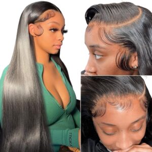 bunGiol Straight HD Transparent Lac...
