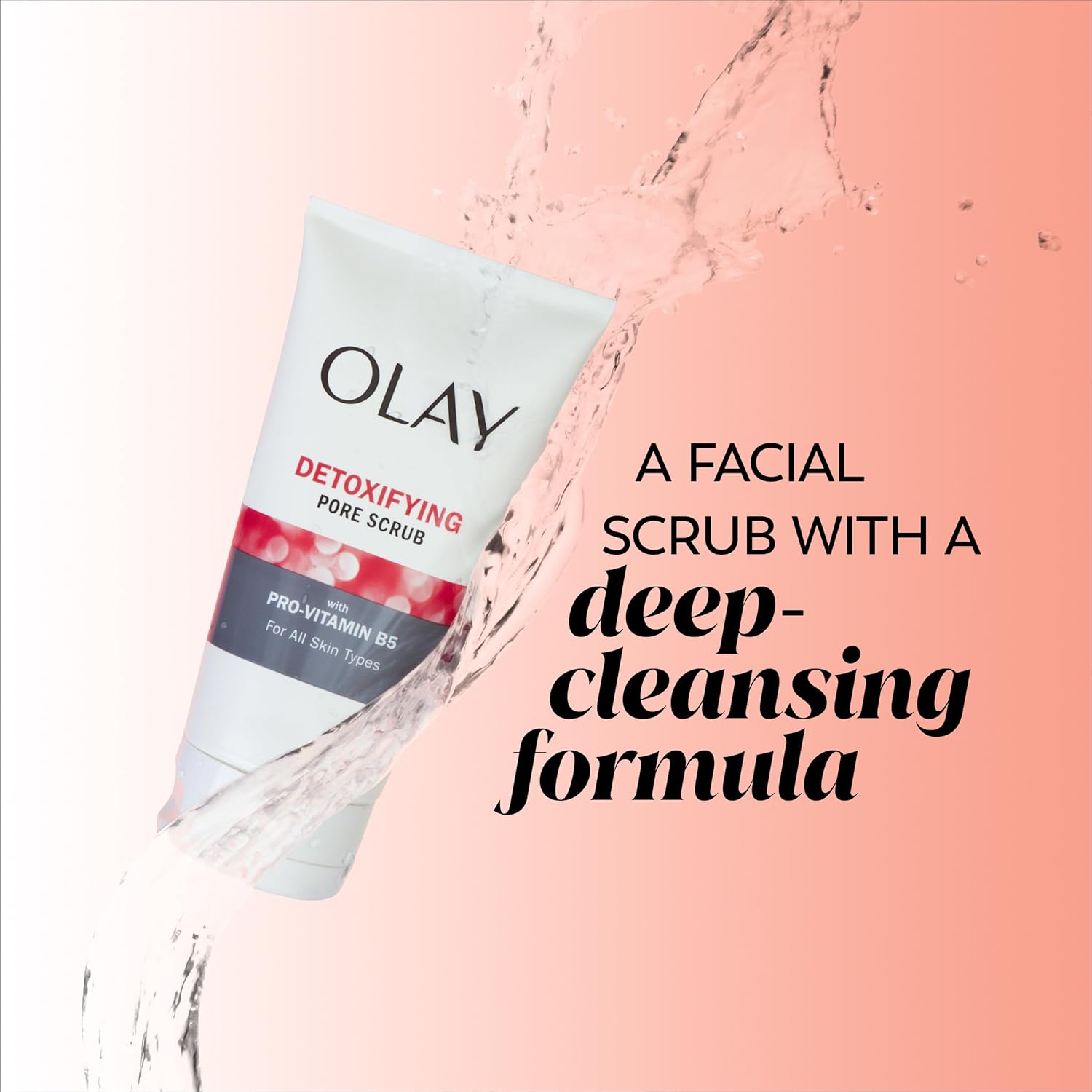 Facial Cleanser by Olay Regenerist, Detoxifying Pore Scrub & Exfoliator, 5 Oz (Pack of 3) - Image 2