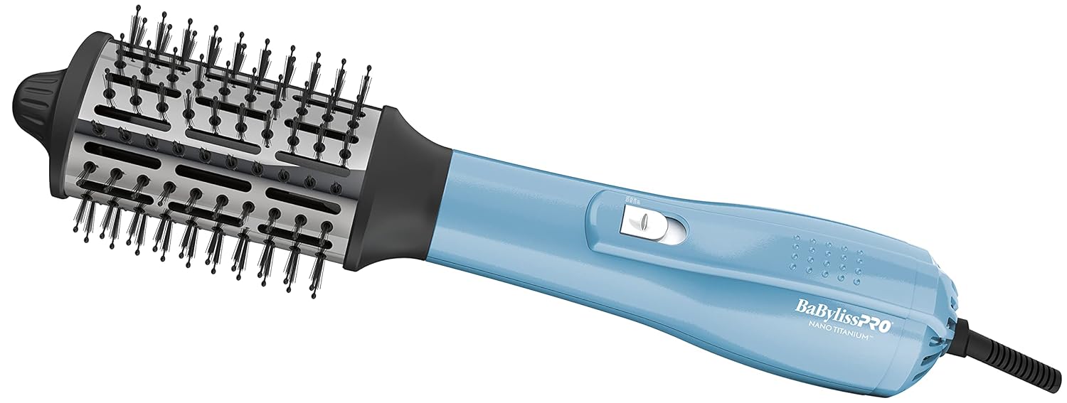 BabylissPRO Nano Titanium Professional 2.5" Hot Air Dryer Brush For Styling And Drying - Image 5