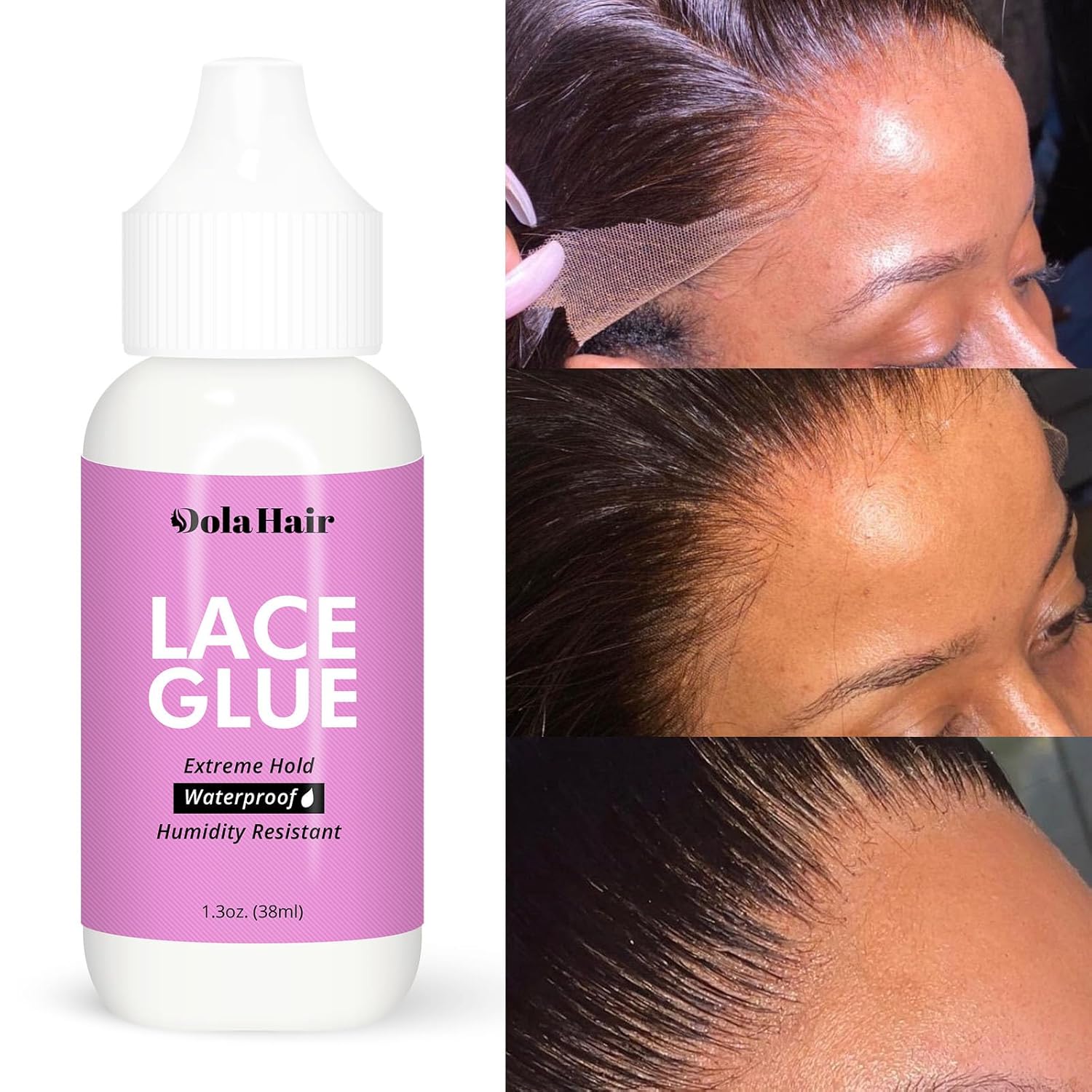 Dolahair Lace Wig Glue Kit - Waterproof Lace Front Adhesive for Wigs (Glue Kit-3pcs) - Image 2