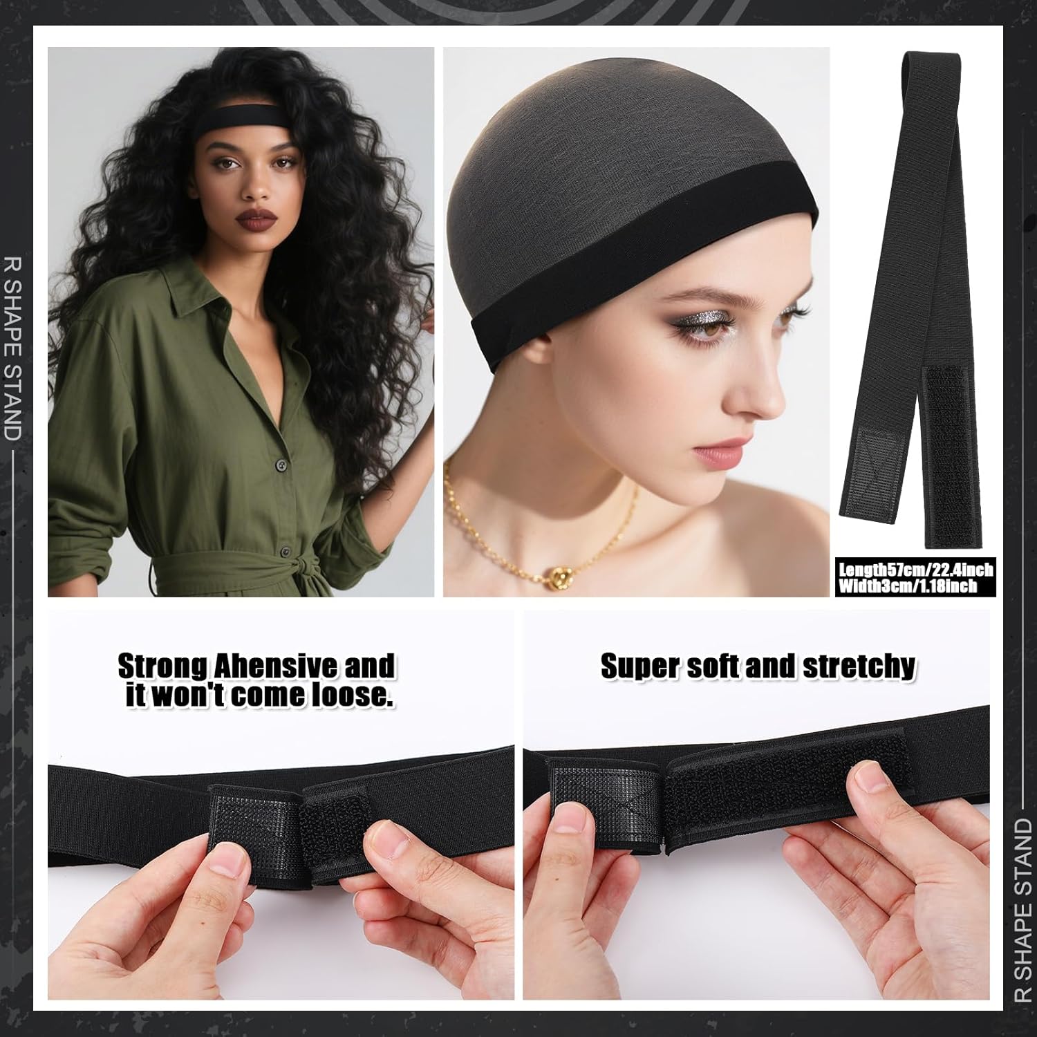 ProSuites 10 Pack Set 2 Wig Head Stand with 5 PCS Wig Brush Comb Hat Wig Holder Set for for Travel Home Use - Image 6