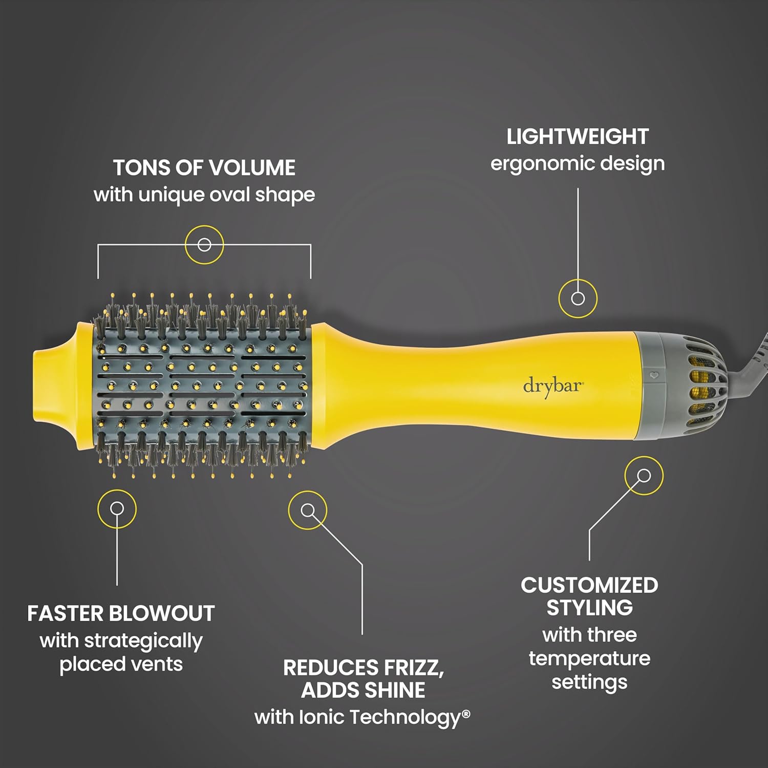 Drybar Blow-Dryer Shot Collection | Faster Blowouts with Tons of Volume and Less Frizz | Choose The Barrel Size Best for Your Hair Length and Desired Style - Image 5