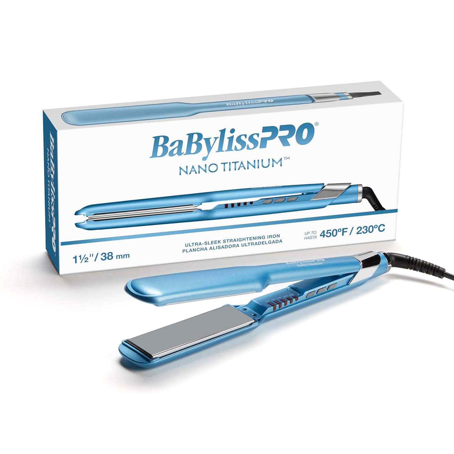 BabylissPRO Nano Titanium Ultra-Sleek Hair Straightener, Flat Iron for All Hair Types - Image 10