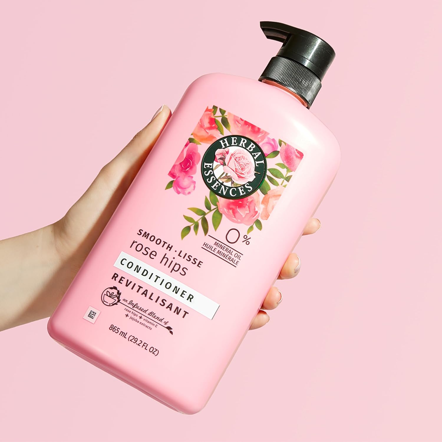 Herbal Essences Conditioner, Rose Hips- Smooth Collection, Shiny Hair with Vitamin E & Jojoba, Safe for Color Treated Hair, Floral Scent, Cruelty-Free, Dermatologist-Tested, 29.2 Fl Oz - Image 6