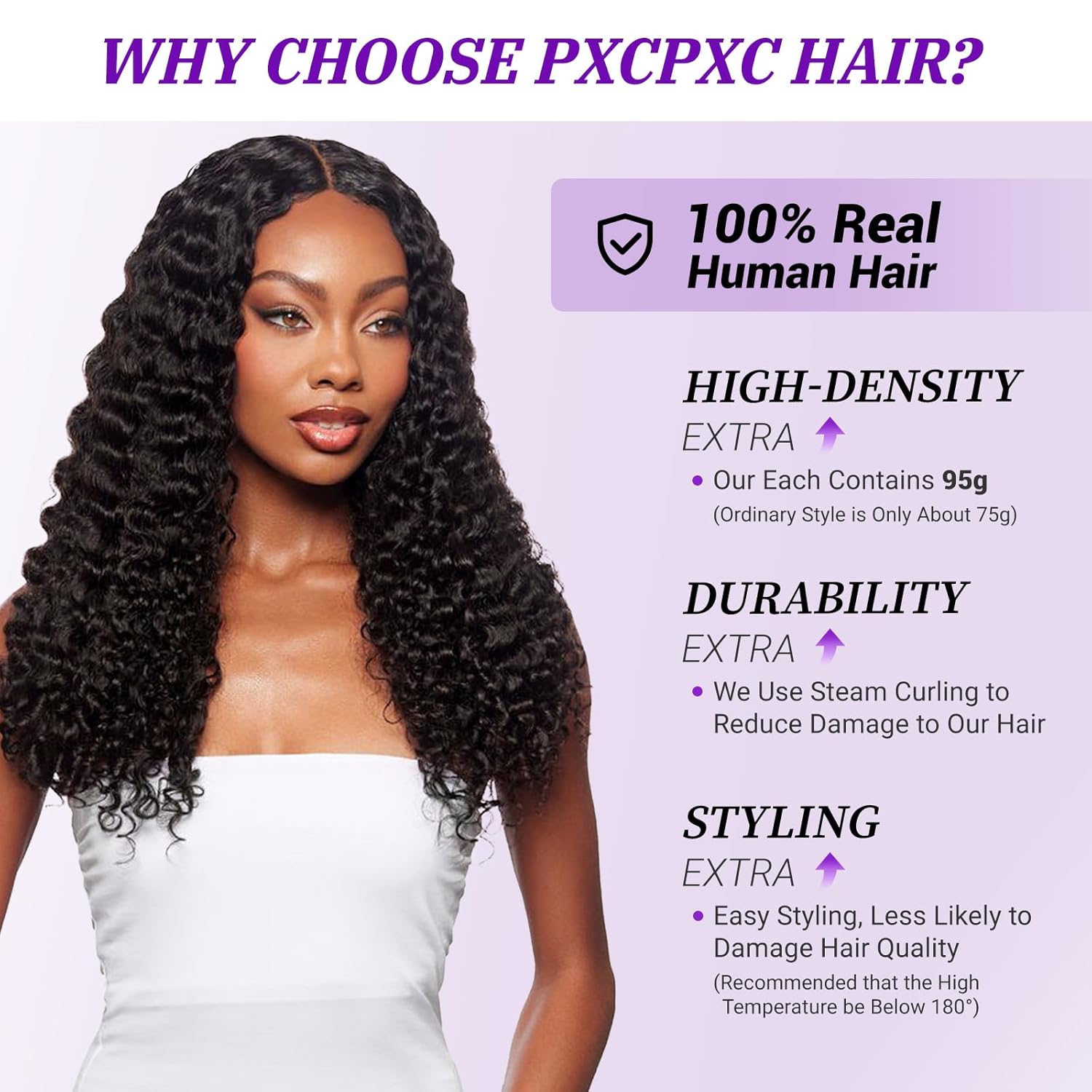 Bundles Human Hair 3C4A Spiral End Quick 3Pcs Burmese Curly Water Wave Bundles Human Hair Extensions for Black Women 14-30 INCH Natural Black (3 Burmese Bundles Curly Human Hair, 18 20 22) - Image 4