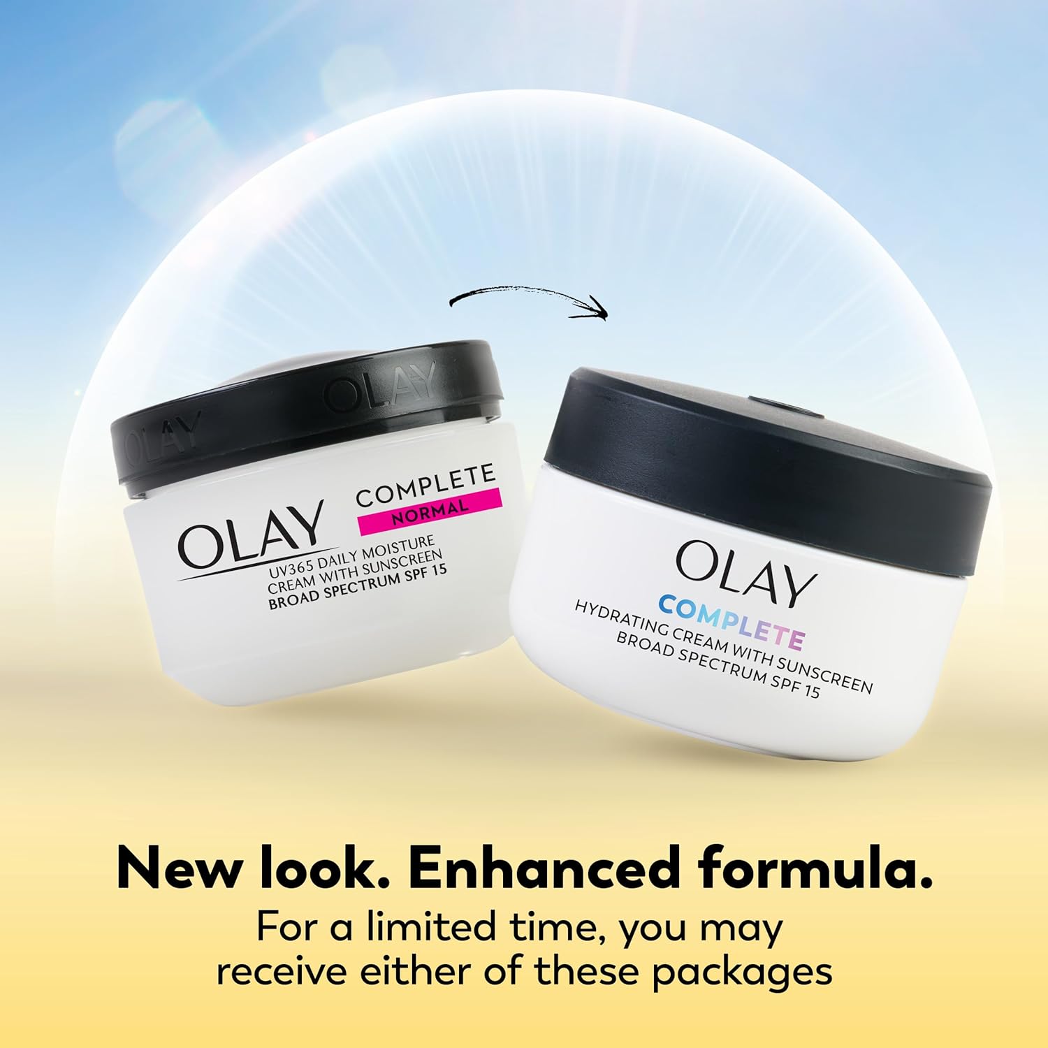 Olay Face Moisturizer Complete All Day UV Moisture Cream with Sunscreen SPF 15, Normal Skin, 2 Fl Oz (Pack of 3) - Image 2
