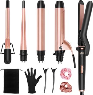 Ufree 5 in 1 Curling Iron with Inte...