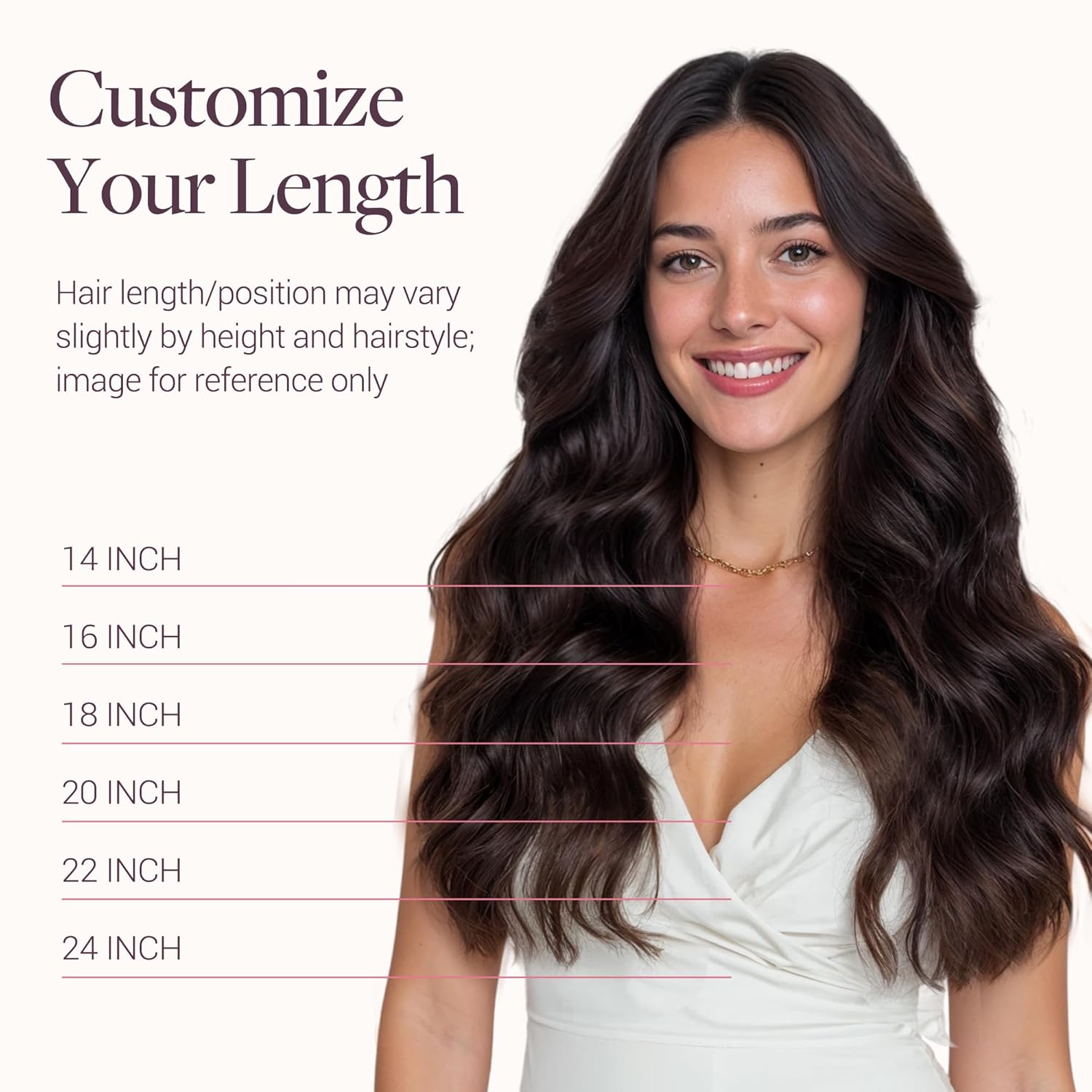 GOO GOO Tape in Hair Extensions Human Hair, 2 Dark Brown, 20inch 50g 20pcs, Skin Weft Seamless Invisible, Silky Straight with Thick Ends, Remy Human Hair - Image 7