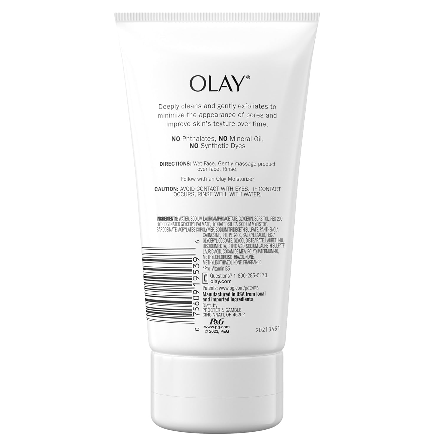 Facial Cleanser by Olay Regenerist, Detoxifying Pore Scrub & Exfoliator, 5 Oz (Pack of 3) - Image 9