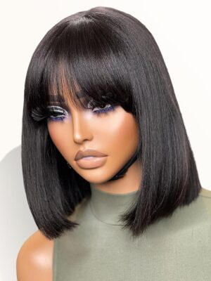 LUVME HAIR 10 Inch Light Yaki Strai...