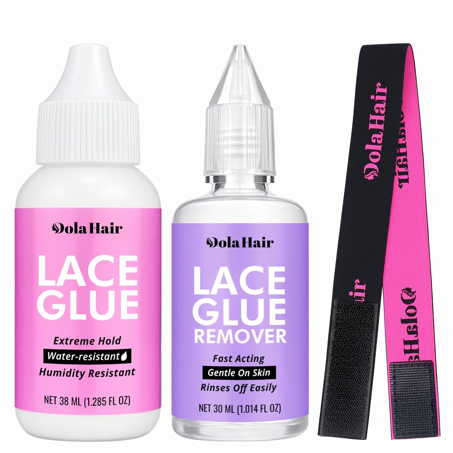 Dolahair Lace Wig Glue Kit - Waterproof Lace Front Adhesive for Wigs (Glue Kit-3pcs)