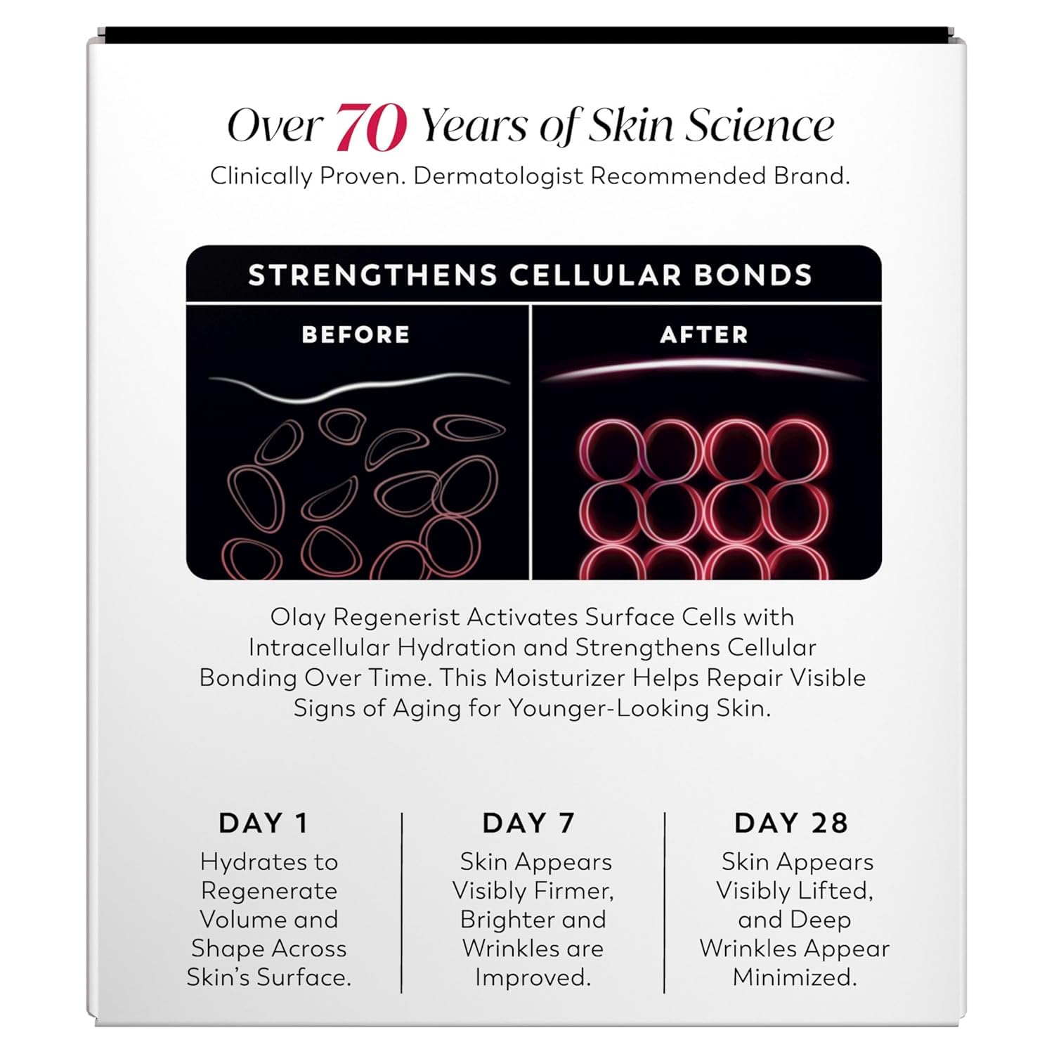 Olay Face Moisturizer, Regenerist Micro-Sculpting Cream for Women, Fragrance-Free - Anti-Aging, Anti-Wrinkle, Firming Skin Care - Triple Collagen Cream, Peptide, Hyaluronic Acid, Niacinamide, 2.6oz - Image 16