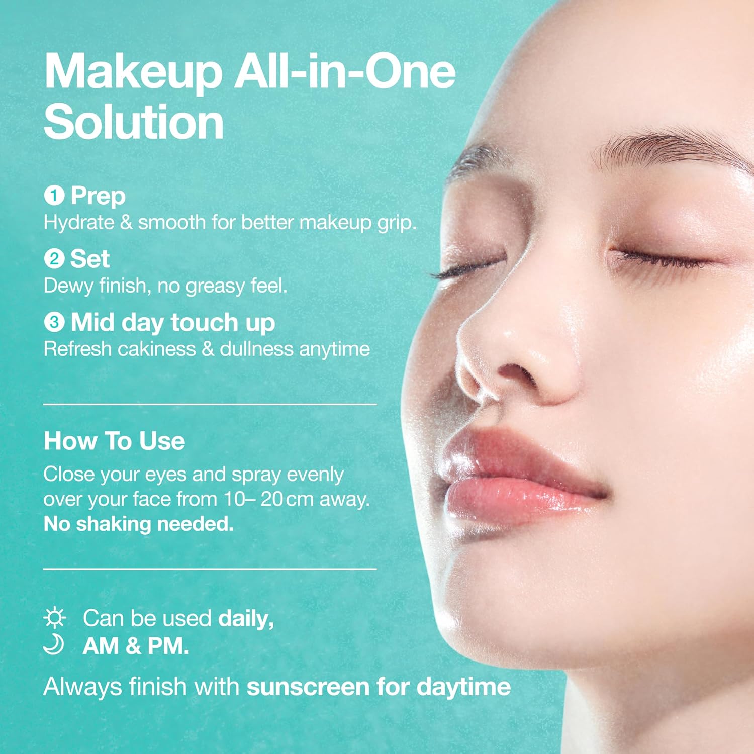 Anua PDRN Collagen Glow Facial Serum Spray, Hydrating Face Mist, Hyaluronic Acid, dewy glass finish, All Skin Types, Instant Plumping Hydration, Firming Care, Korean Skincare, 3.38 fl oz - Image 10