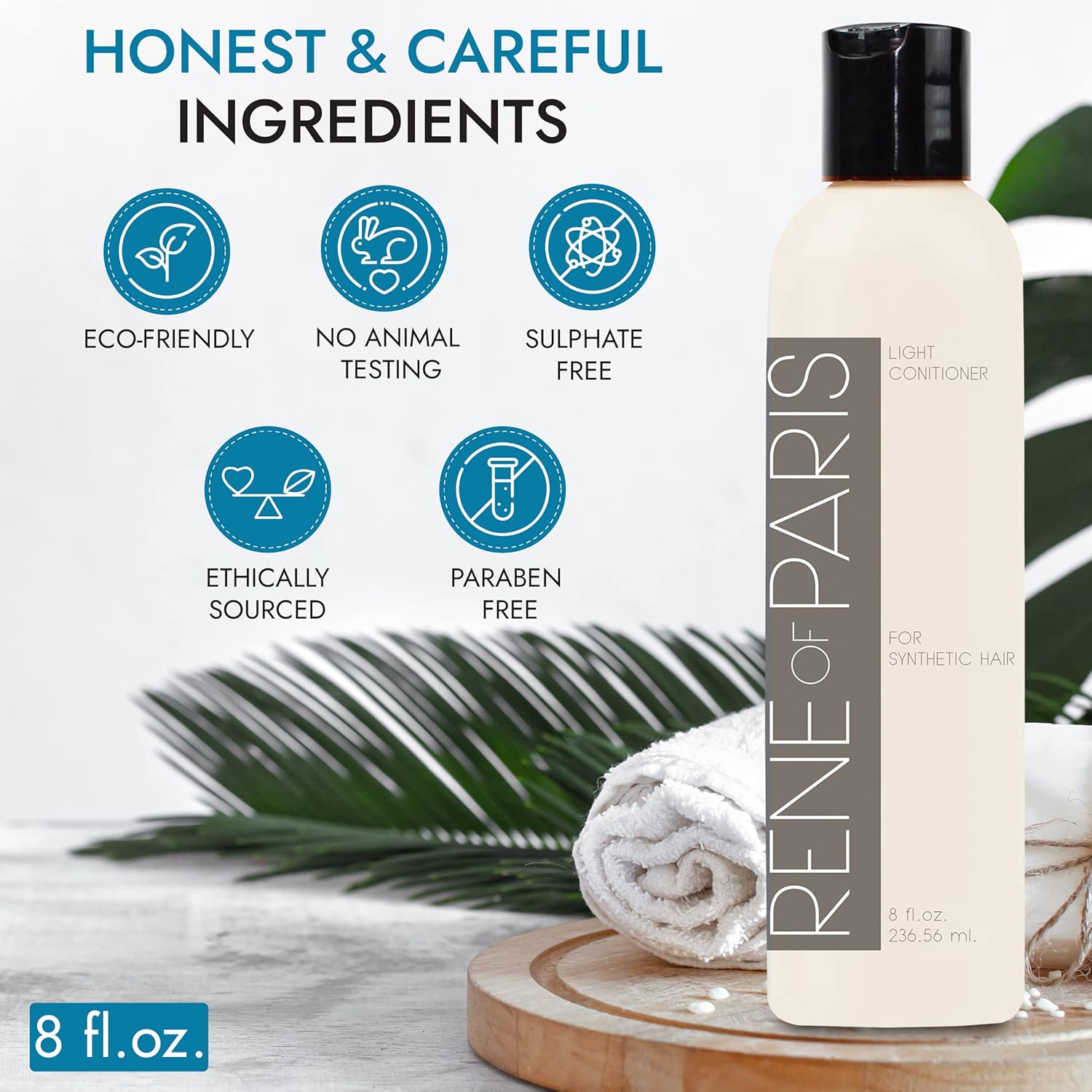 Rene of Paris Hair Conditioner For Synthetic Wigs,Hair Extensions & Accessories (8 oz) - Image 4