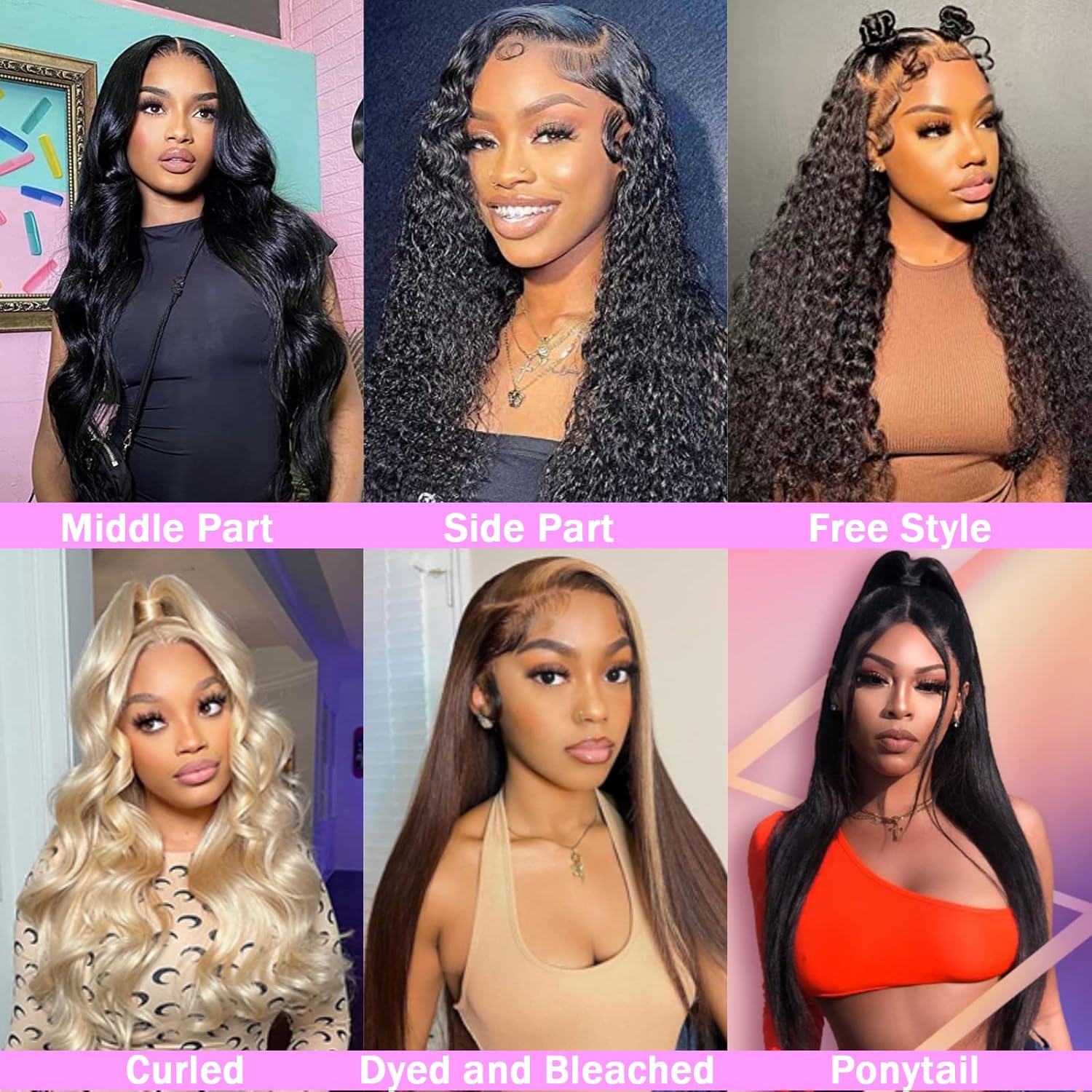 TTSMINS 13x6 Lace Front Wigs Human Hair for Women 180 Density HD Transparent 28 Inch Straight Lace Front Wigs Human Hair Pre Plucked Glueless Lace Frontal Wigs Natural Black Color - Image 6