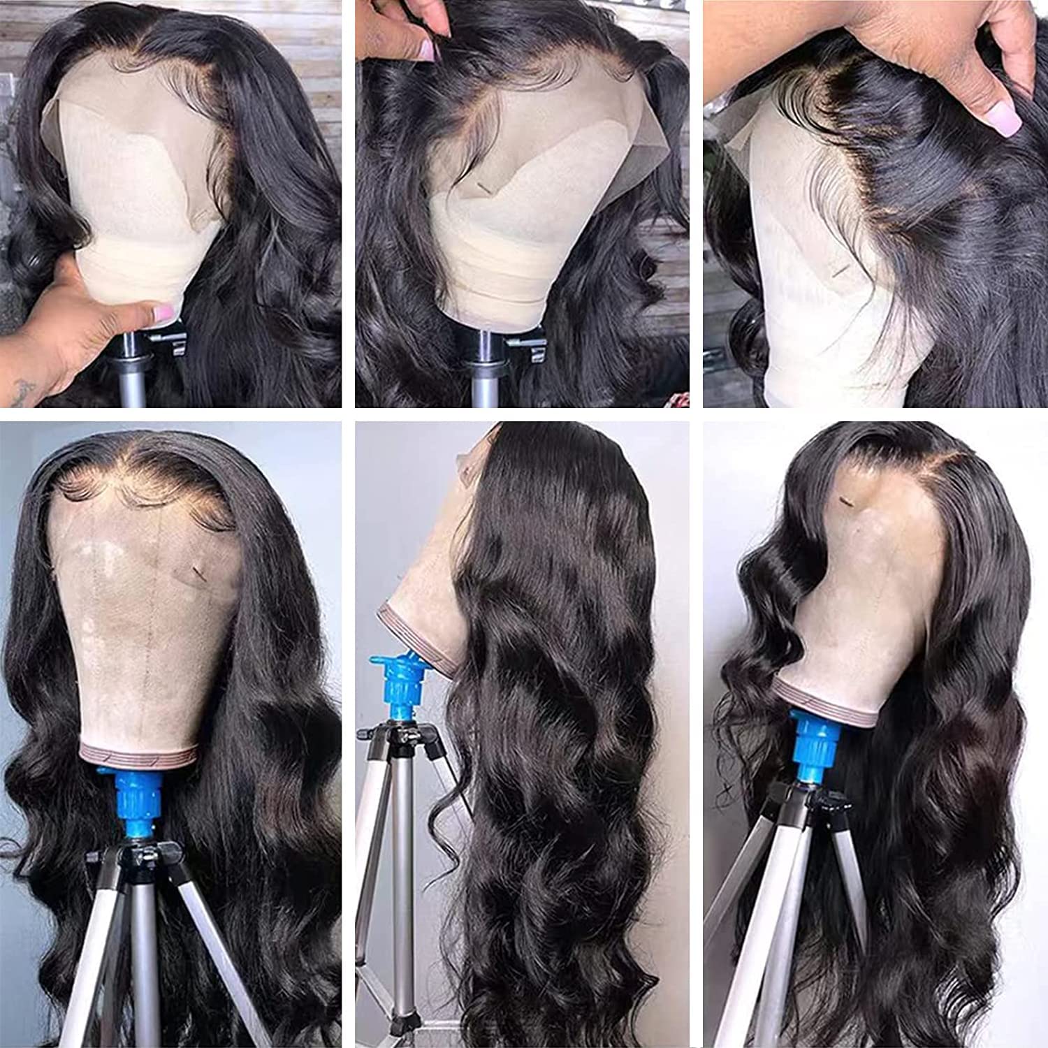 30Inch 13X6 Lace Front Wigs Human Hair Body Wave 200% Density HD Transparent Lace Frontal Wigs Body Wave Pre Plucked Glueless Wigs Human Hair for Women With Baby Hair - Image 3