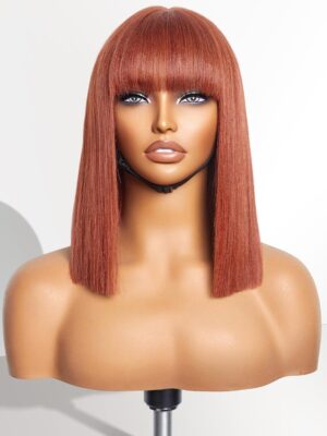 LUVME HAIR 12 Inch Reddish Brown Li...