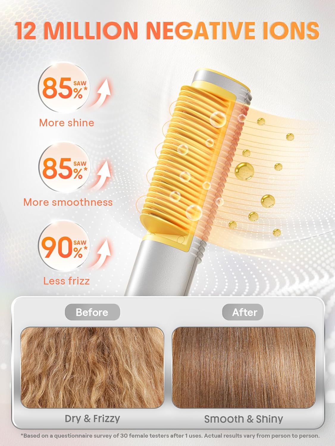 SHEGLAM Hot Comb Straightener, Hair Straightener with 24K Gold Heated Comb, 3D Ionic Hair Straightening Brush, Anti-Scald Design, Fast Heat-Up, Auto-Off, Frizz Control, Sleek & Smooth Styling - Image 5