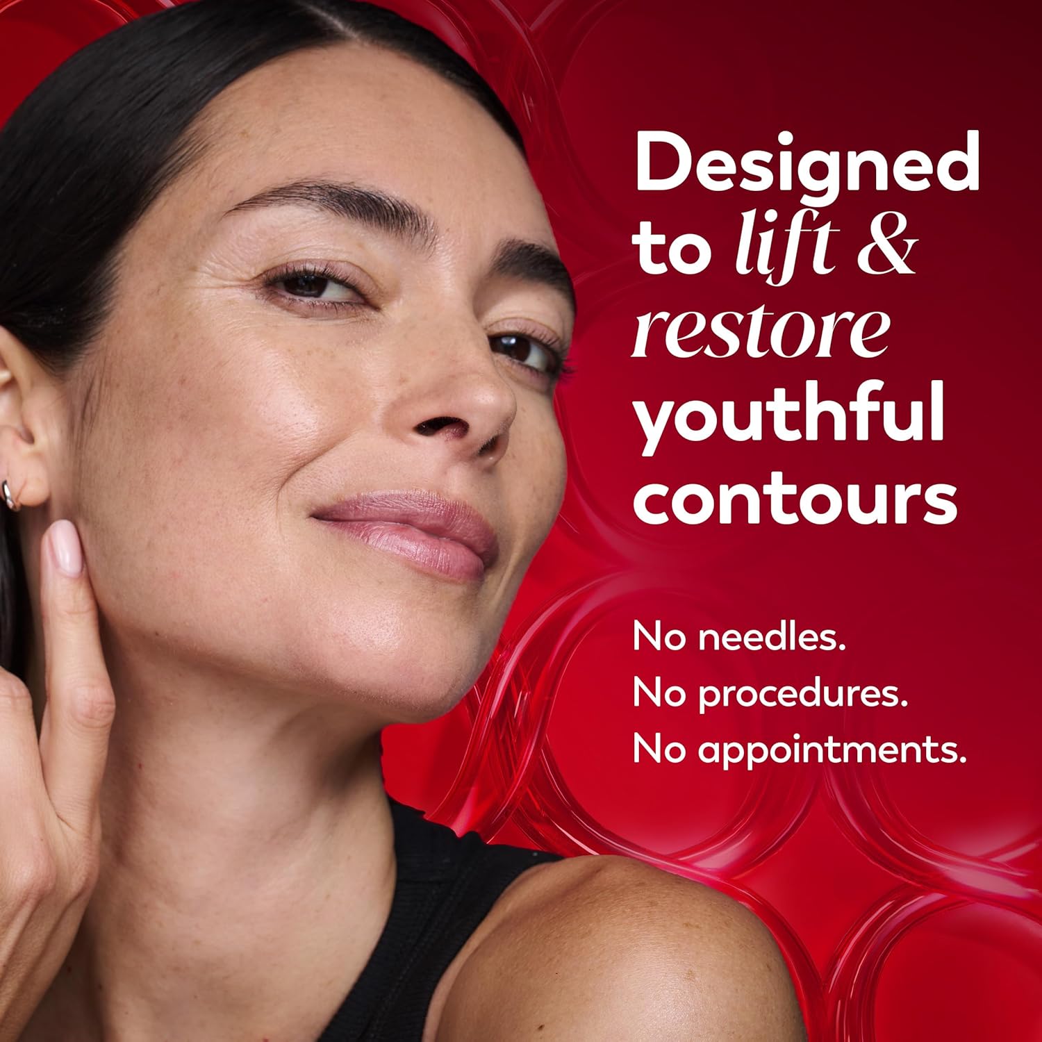 Olay Regenerist Neck and Face Roller, Neck Cream for Tightening and Firming, Anti-Aging Moisturizer for Women, Anti-Wrinkle Serum, Face Lift Cream, Cooling, Fragrance-Free, Hexa-Repair & NAD+, 1.7oz - Image 3