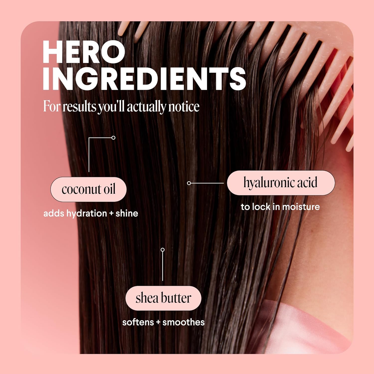 MONDAY Haircare MOISTURE Conditioner with Hyaluronic Acid, Coconut Oil & Shea Butter for Dry & Dull Hair 798 mL - Image 4