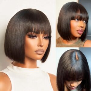 LUVME HAIR 10 Inch Light Yaki Strai...
