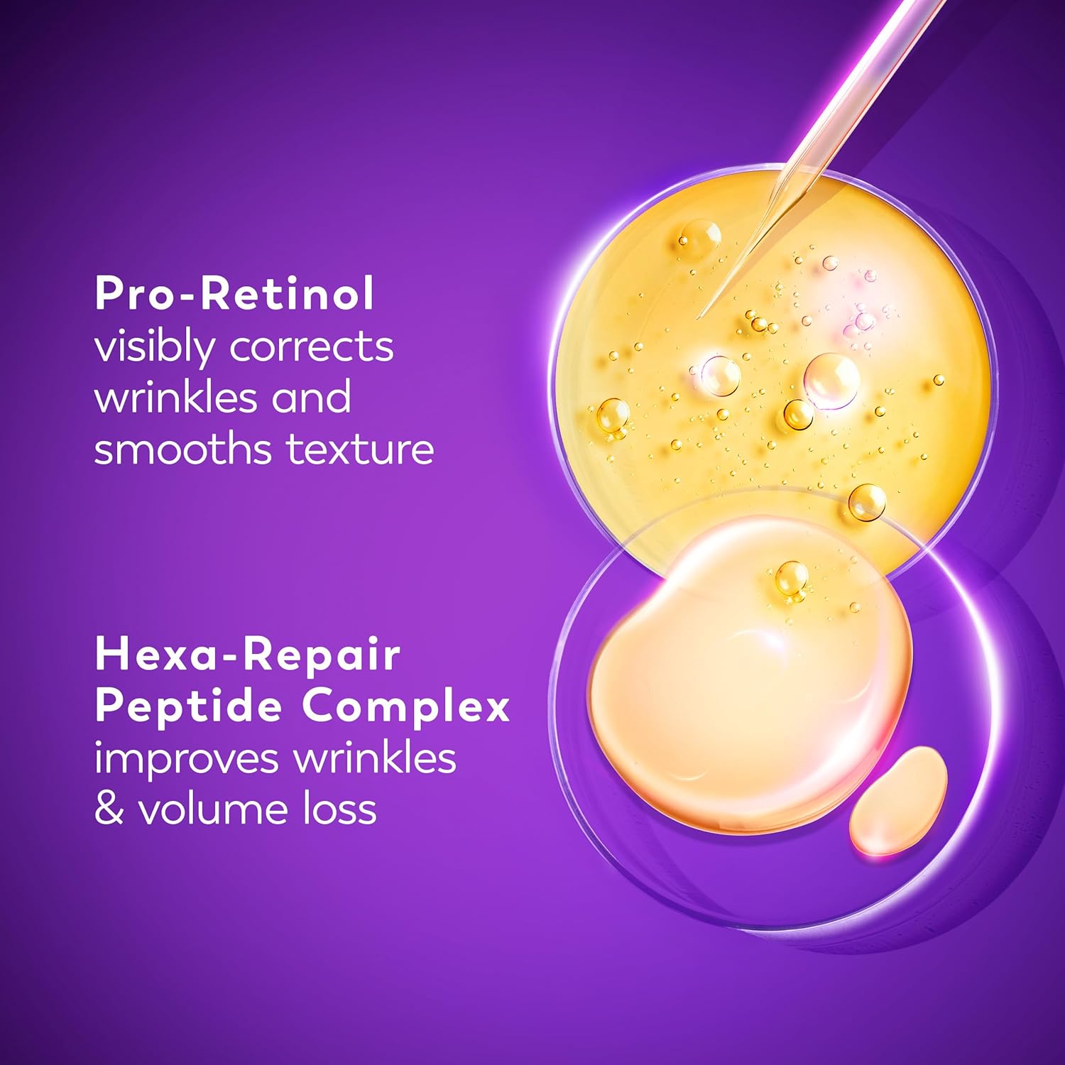 Olay Regenerist Resurfacing Retinol Serum, Renew, Anti-Wrinkle Serum for Women, Anti-Aging Skin Care, Advanced Night Repair, Fragrance-Free, Hexa-Repair Peptide & Pro-Retinol, 1.0oz - Image 4