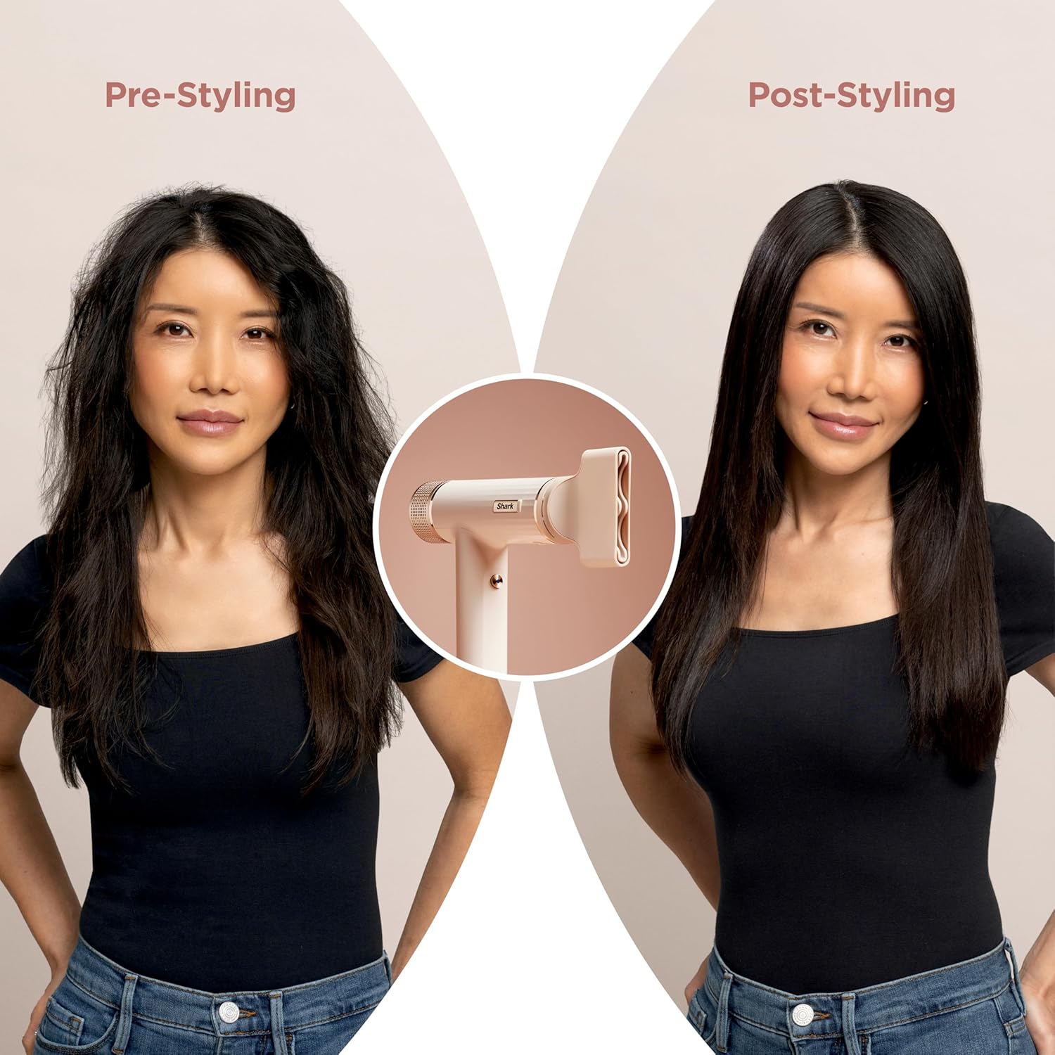 Shark Hair Dryer | SpeedStyle | No Heat Damage Hair Styling Tool | 3 Styling Tools Included | Portable & Powerful Blow Dryer | Best for Straight & Wavy Hair | Silk | HD331 - Image 11