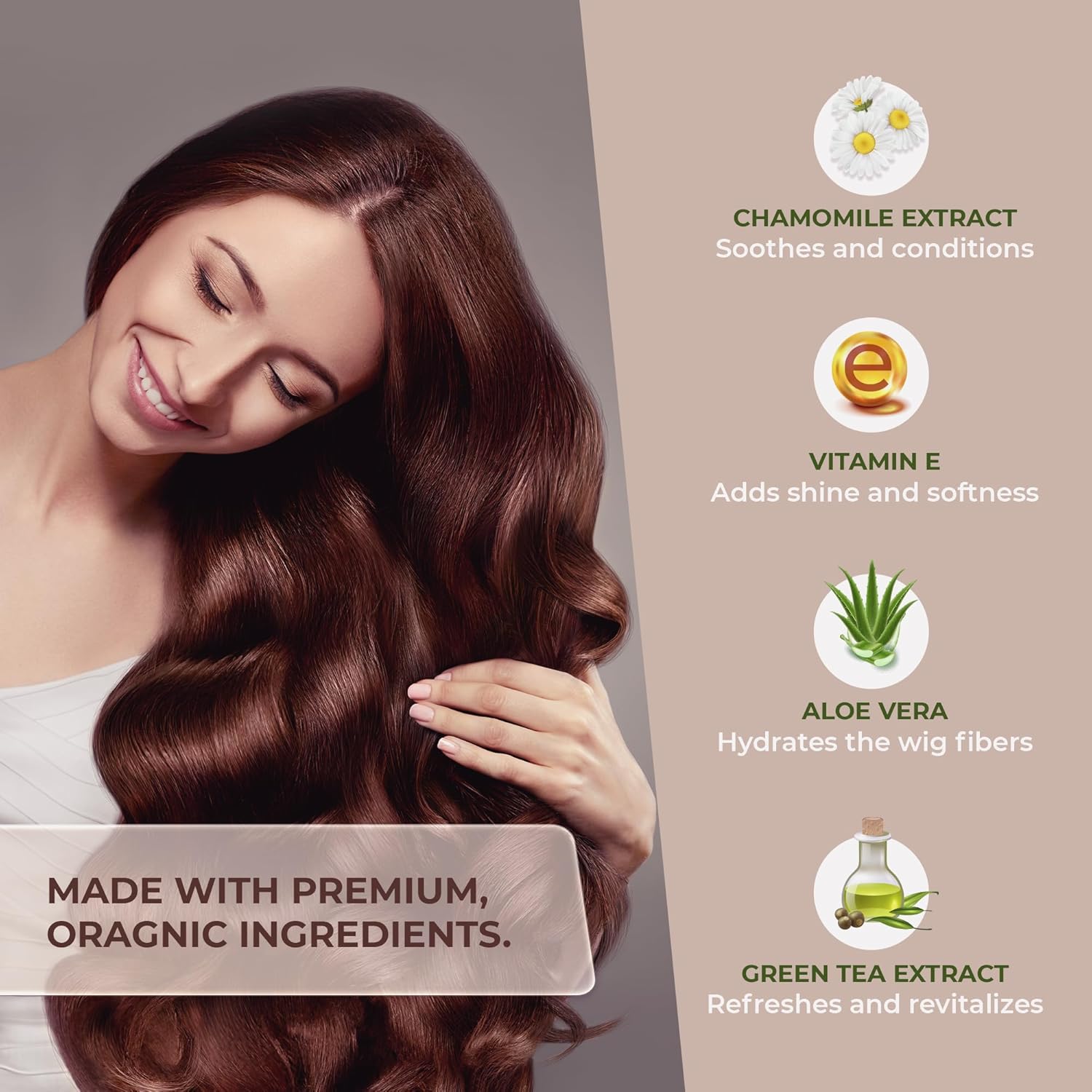 Arlena Luxury Wig Shampoo and Conditioner Set for Synthetic and Natural Hair Wigs - Made in USA, Sulfate-Free, Enhances Shine & Softness, Prolongs Wig Lifespan, Deeply Nourishes & Detangles, Clear - Image 4