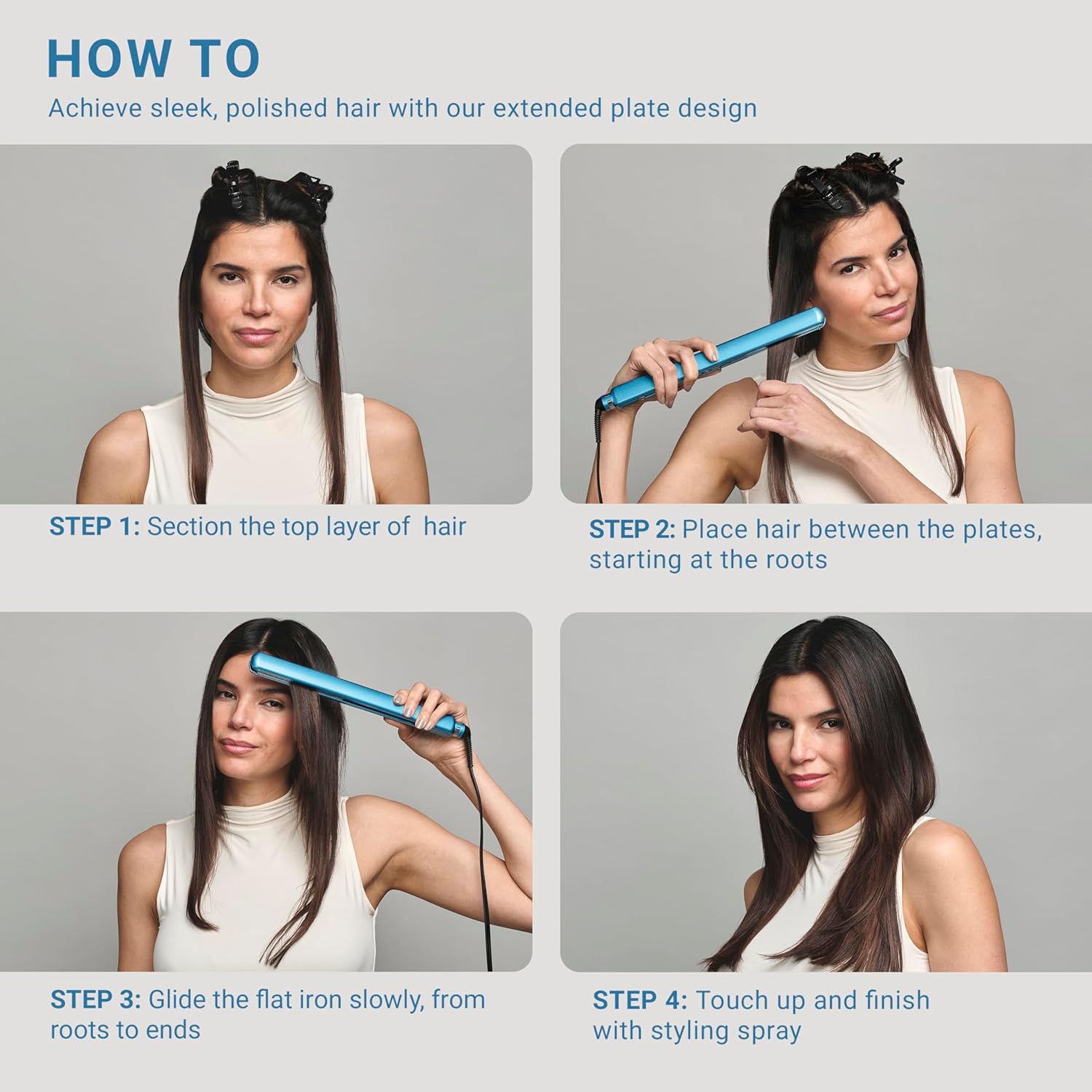 BabylissPRO Nano Titanium Ultra-Thin Hair Straightener, Professional Flat Iron, 5-Inch Extended Plates for Faster Straightening, for All Hair Types - Image 6