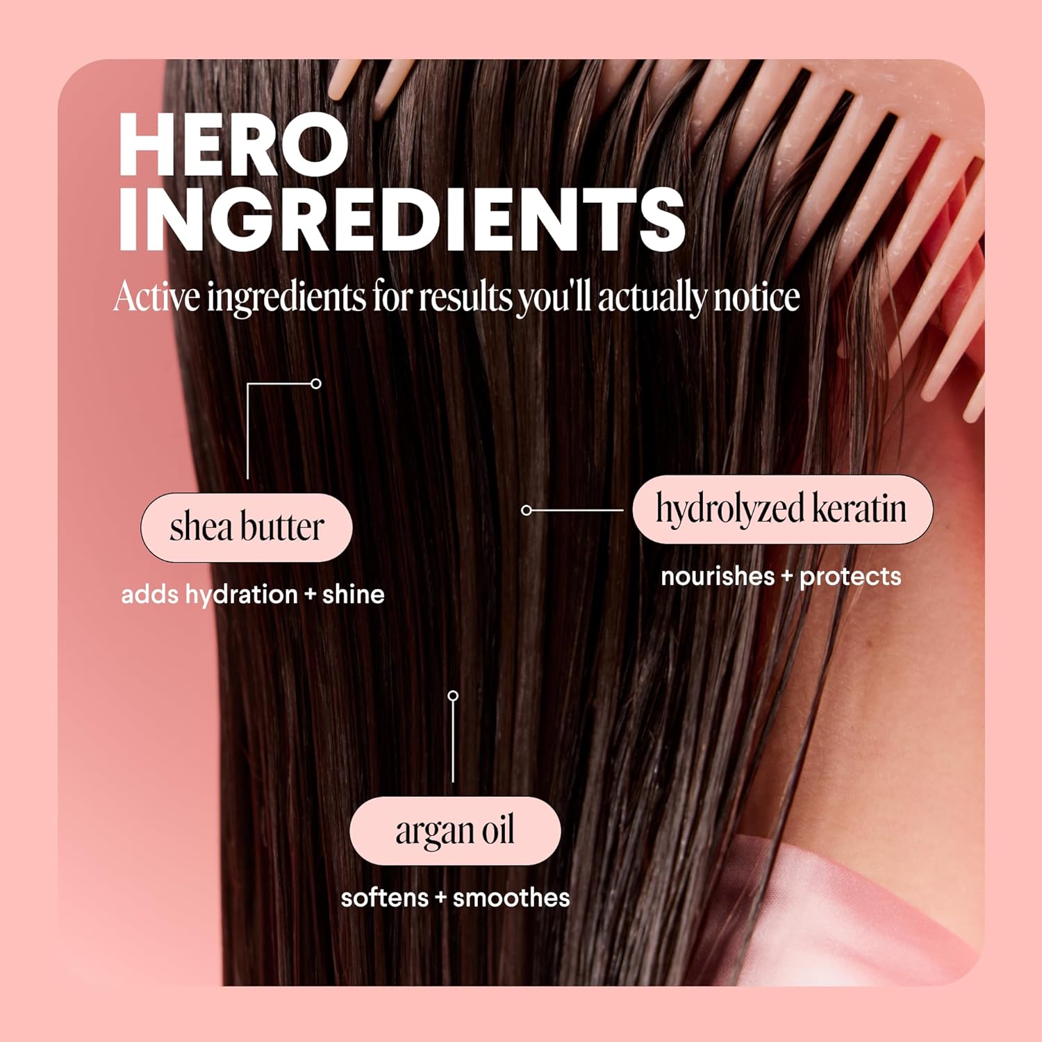 MONDAY HAIRCARE DEEP MOISTURE Hair Mask with Keratin, Argan Oil, Shea Butter & Coconut Oil for Dry to Damaged Hair 250 mL - Image 4