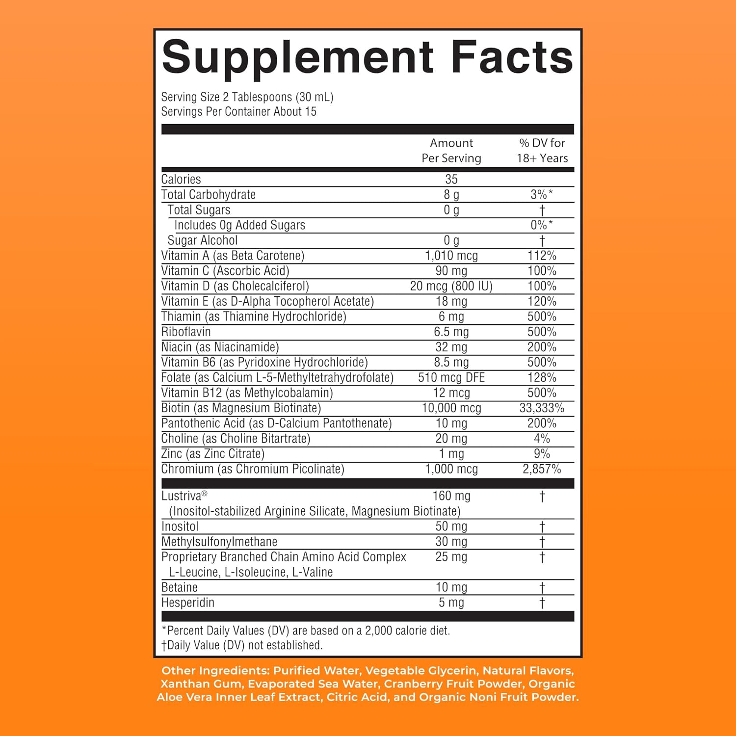 MARYRUTH'S Liquid Multivitamin + Hair Growth | Clinically Tested in Women for Thicker Hair & Facial Wrinkles | Biotin 10000mcg | Lustriva Hair Growth Supplements | Skin Care | Ages 18+ | 15.22 Fl Oz - Image 9