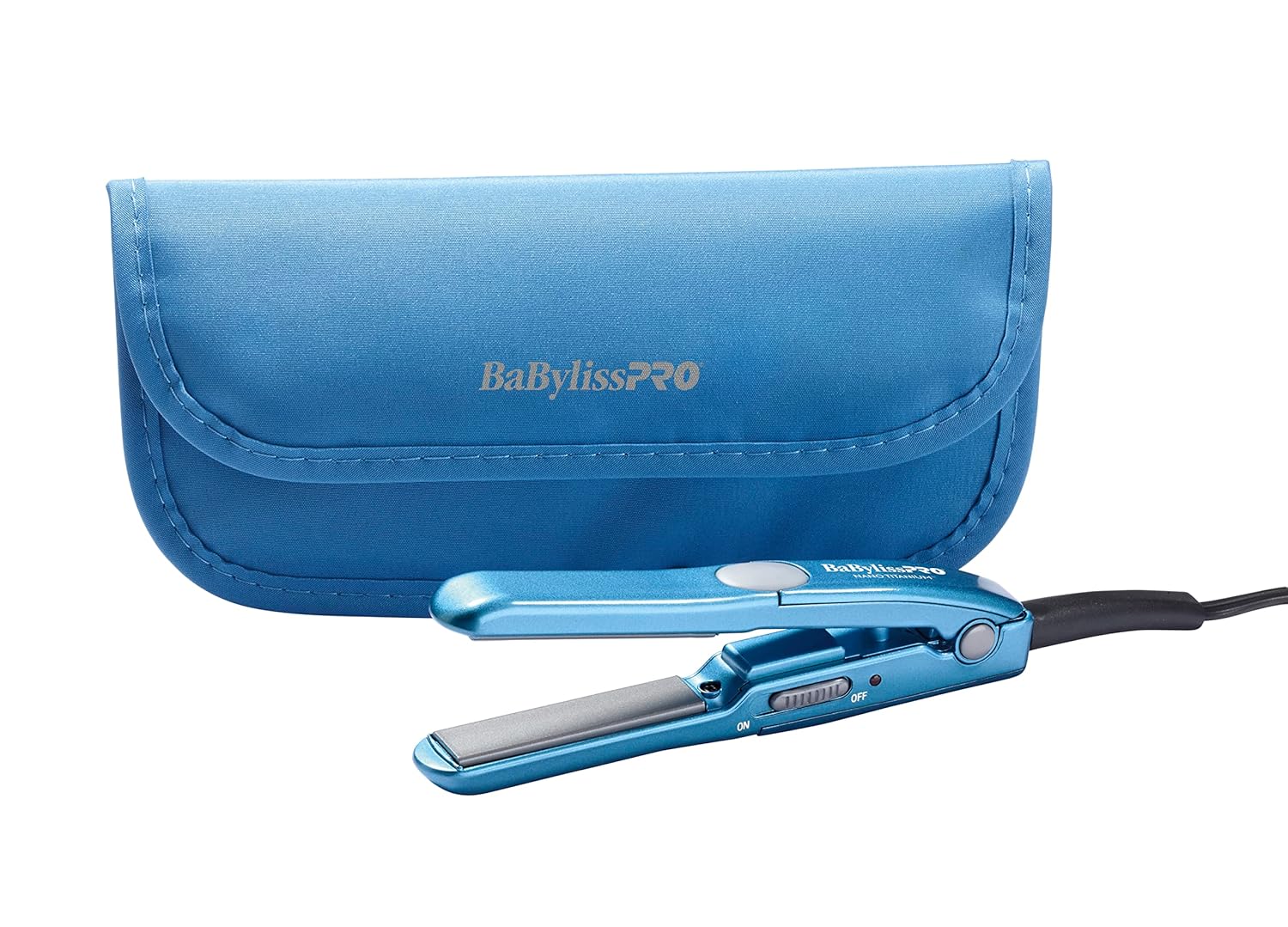 BaBylissPRO Nano Titanium Mini Flat Iron Hair Straightener, 0.5" Hair Straightener Iron for Touch Ups & All Hair Types, Perfect for Travel - Image 7